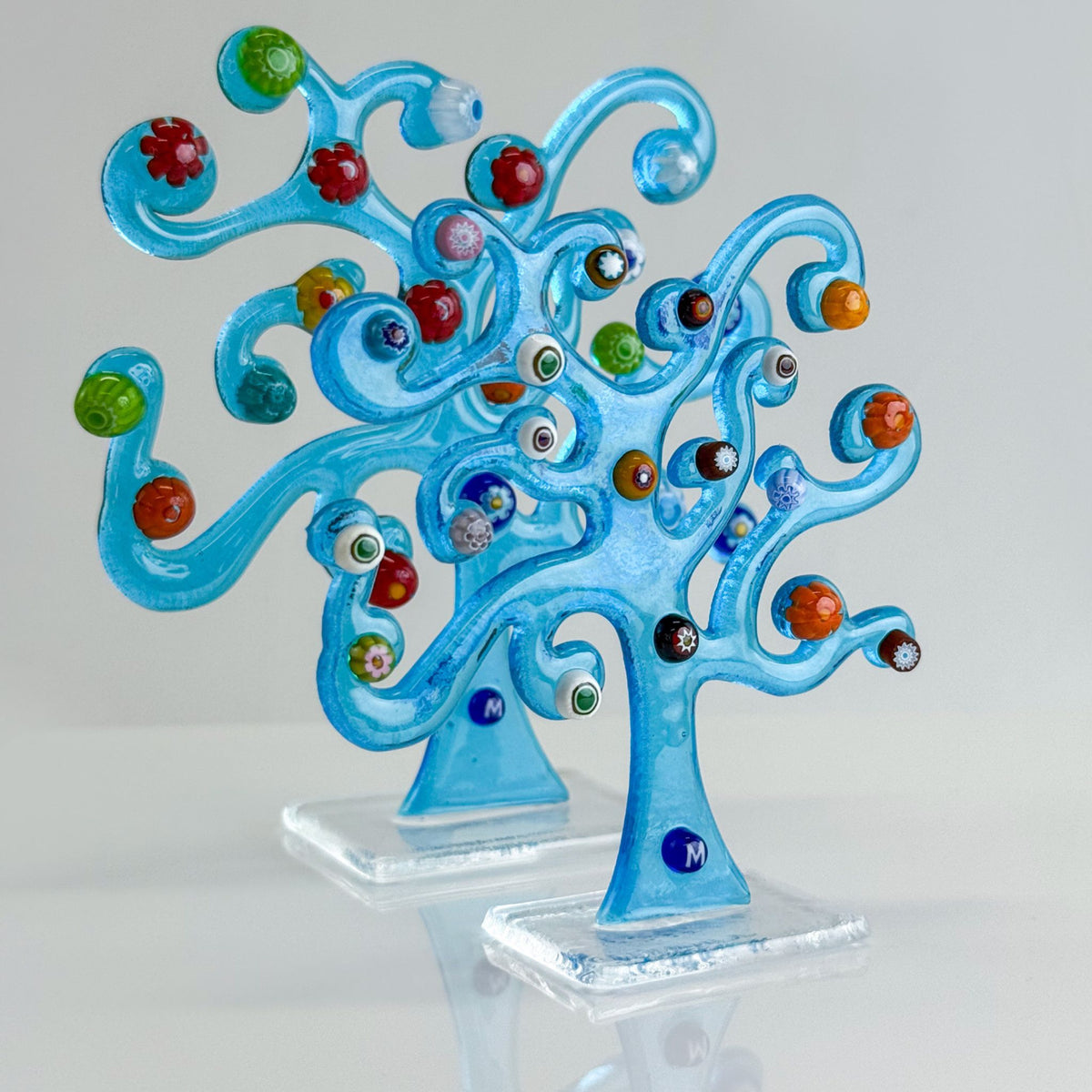 Windy Klimt Tree Figurine -  Murano Glass - Made in Italy