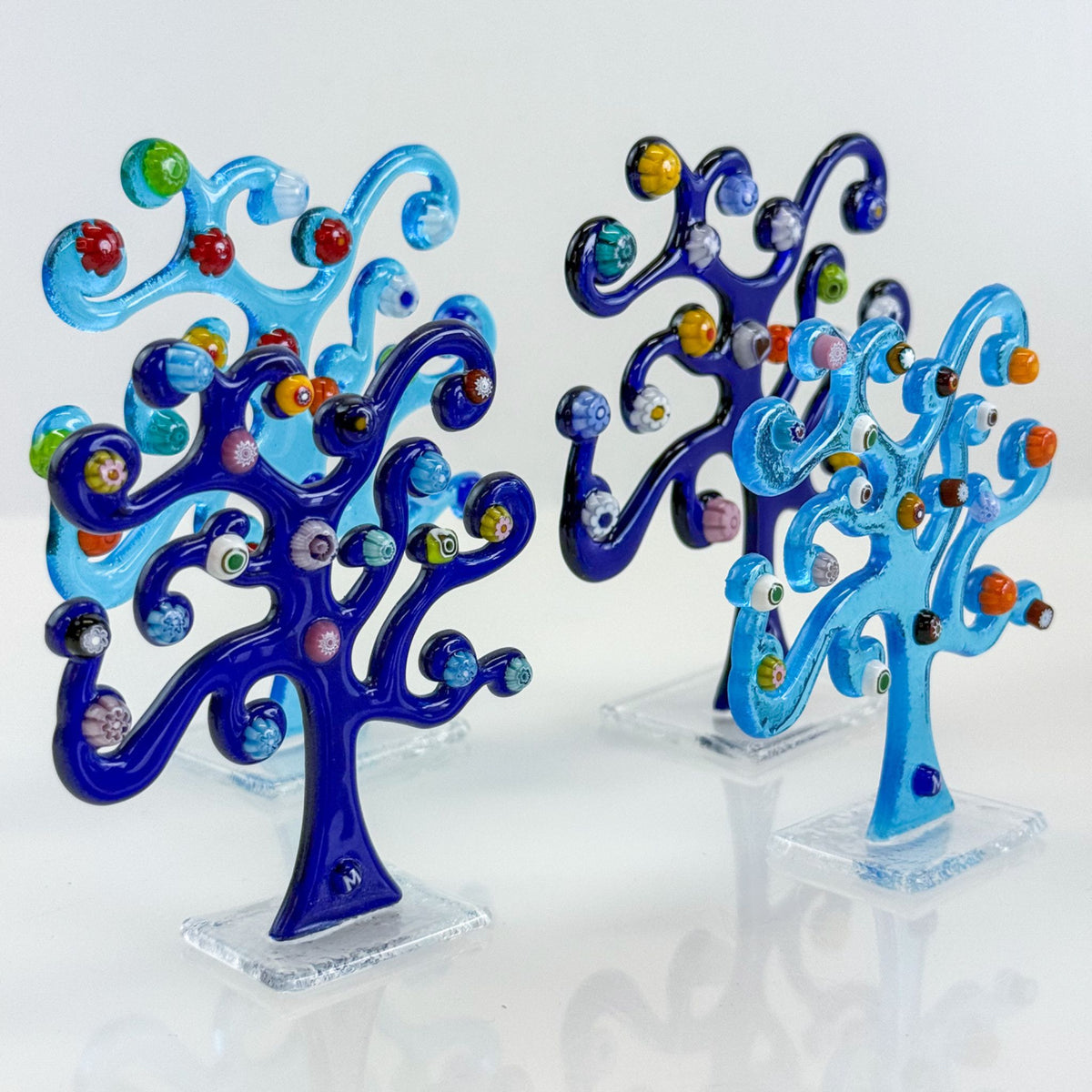 Windy Klimt Tree Figurine -  Murano Glass - Made in Italy