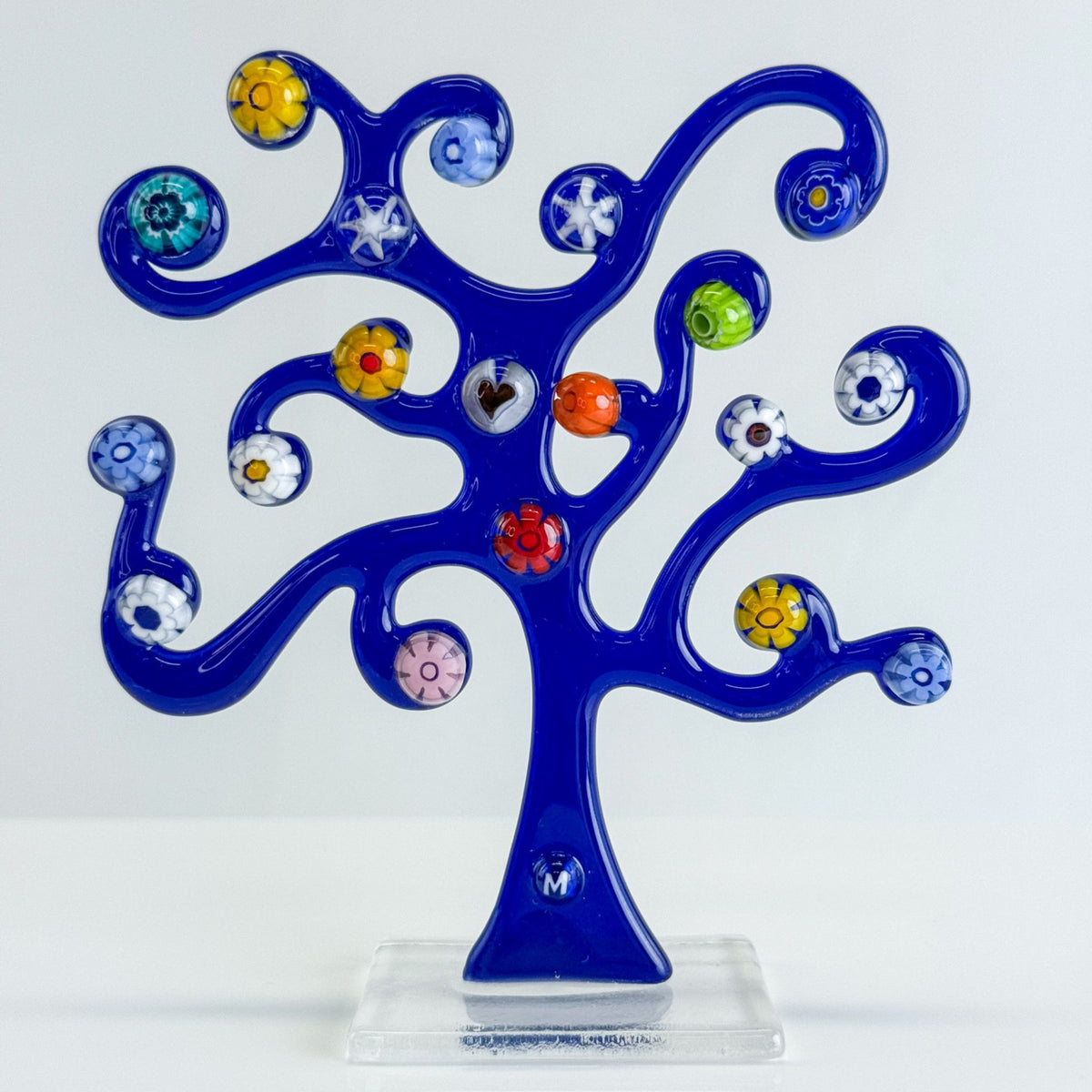 Windy Klimt Tree Figurine -  Murano Glass - Made in Italy