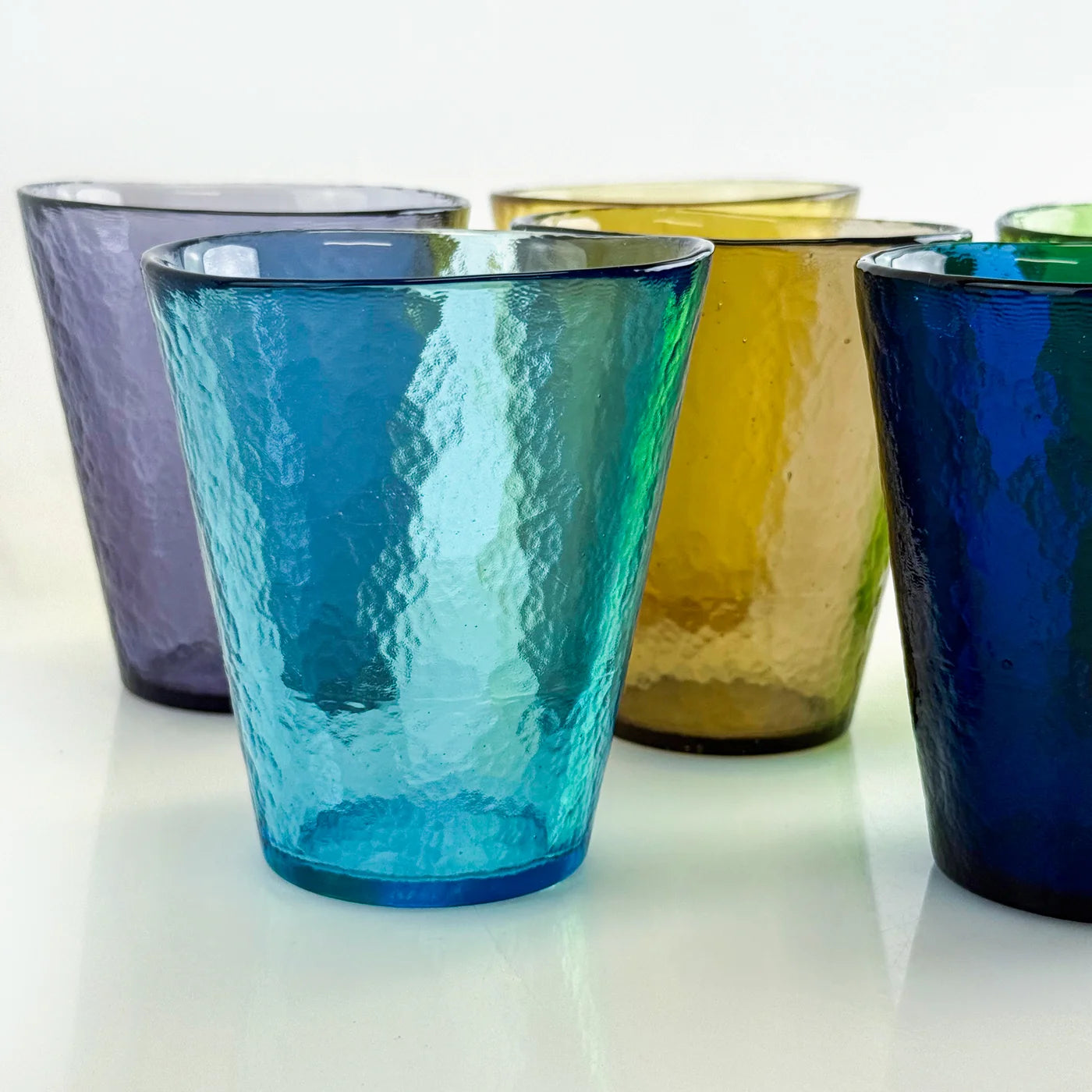 Set of 6 Drink Tumblers - Murano Glass - My Italian Decor