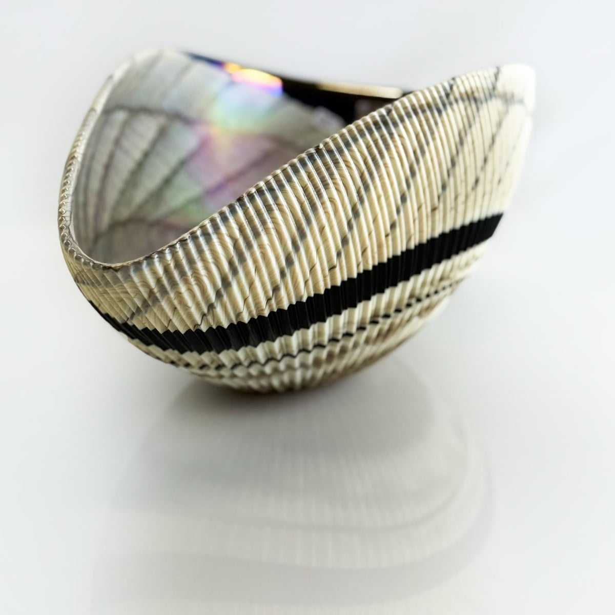 Murano Glass 12" Medium Shell Bowl, Made in Italy