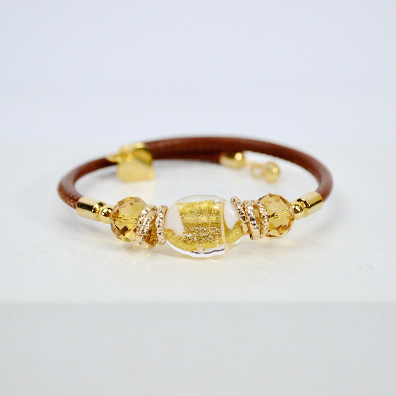 Murano Glass Adelina Beaded Bracelet, Made In Italy - My Italian Decor