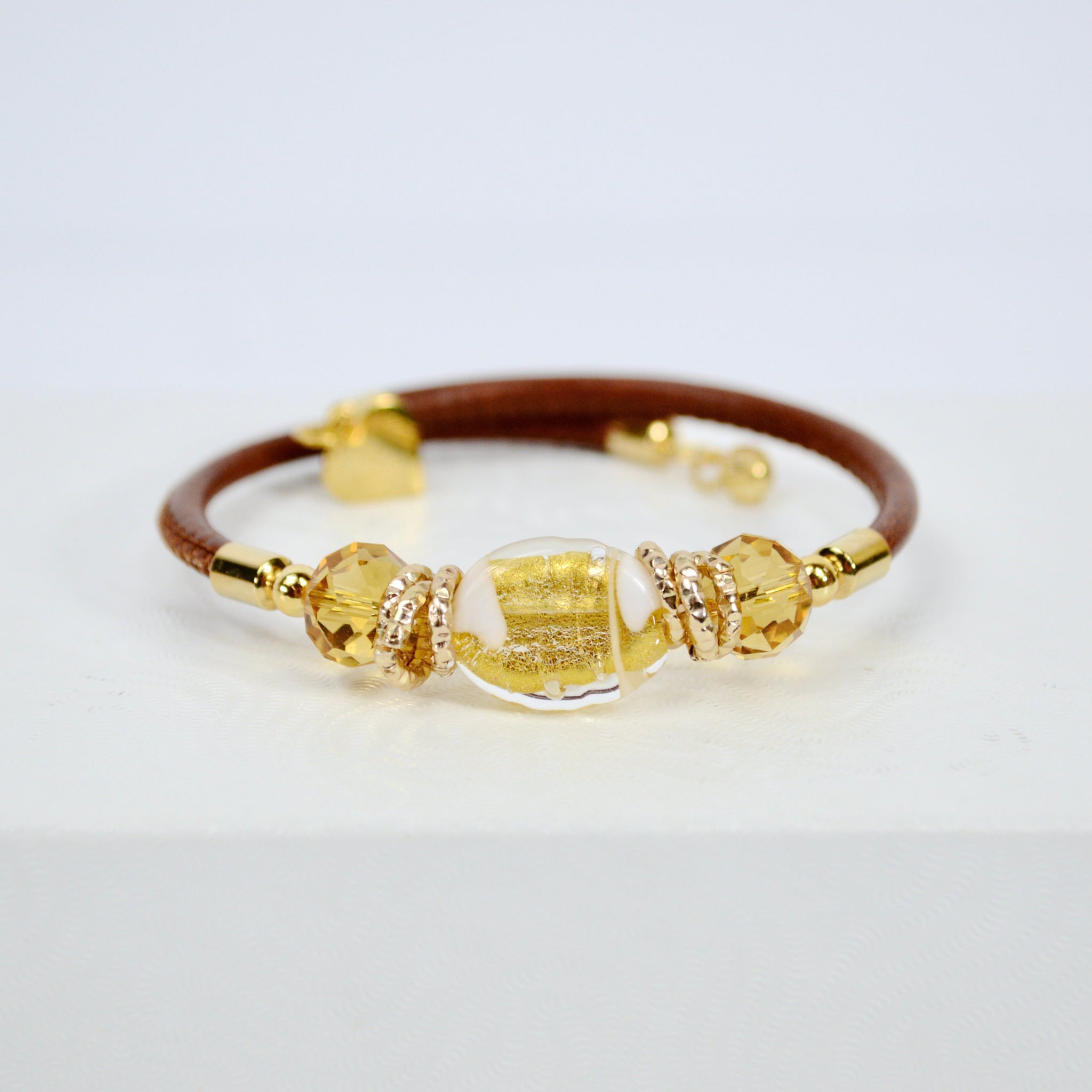 Murano Glass Adelina Beaded Bracelet, Made In Italy - My Italian Decor