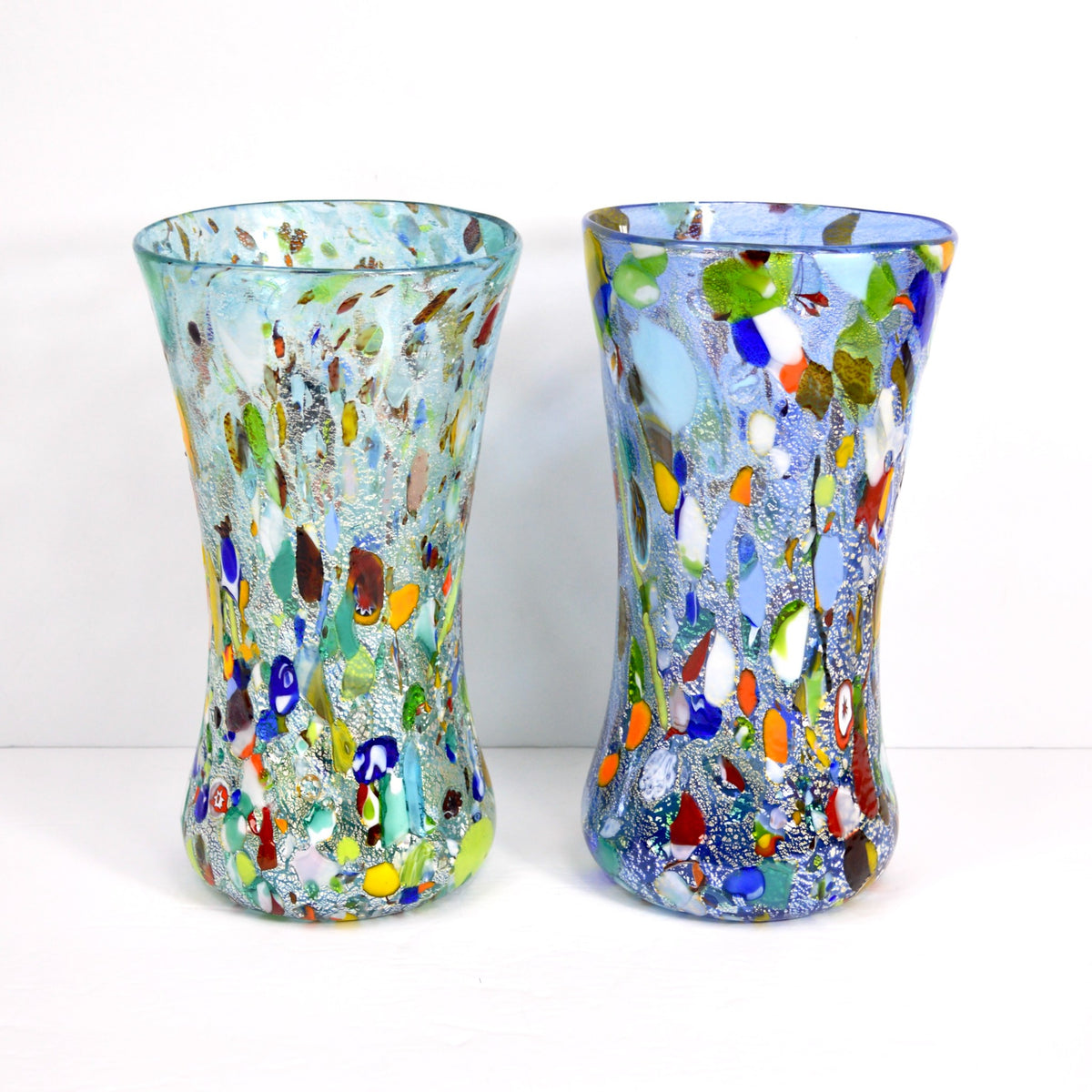 Large Murano Glass Alta Vase, Blue, Made in Italy - My Italian Decor