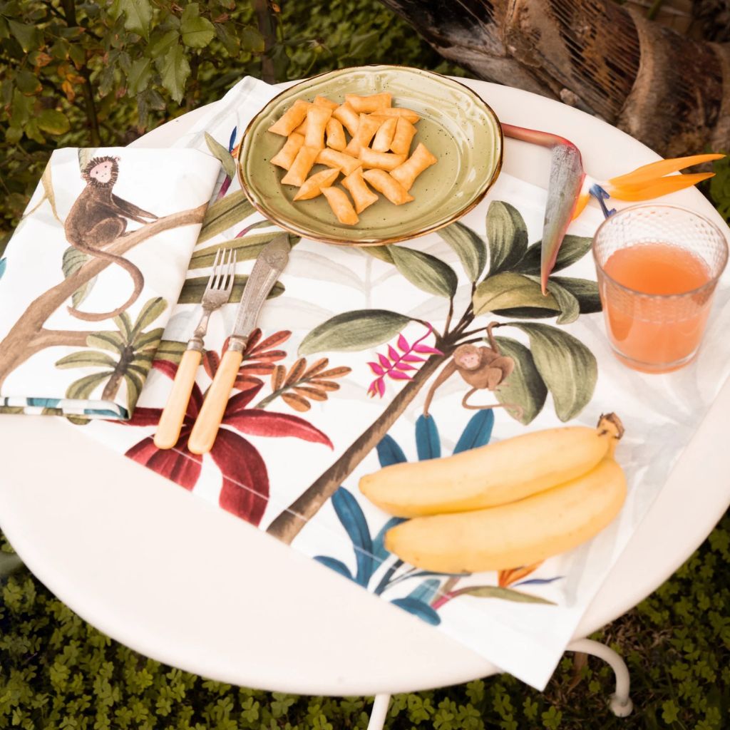 Set of 4 Napkins and Placemats, 100% Cotton, Made in Italy - My Italian Decor