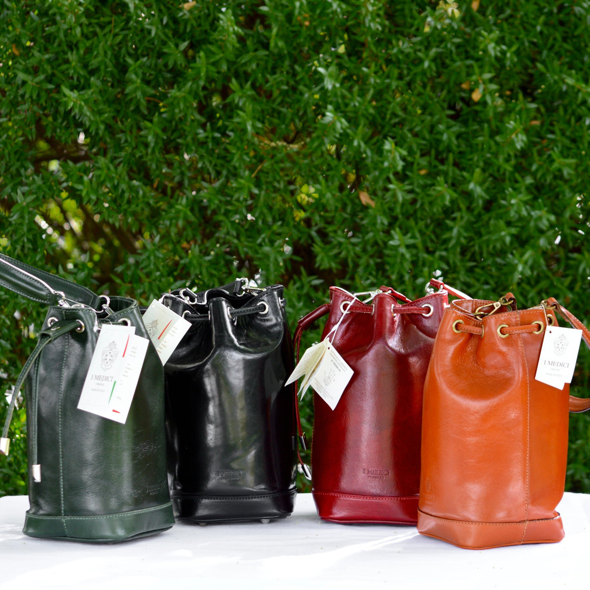 Todi Bucket Bag, Italian Leather, Made in Italy - My Italian Decor