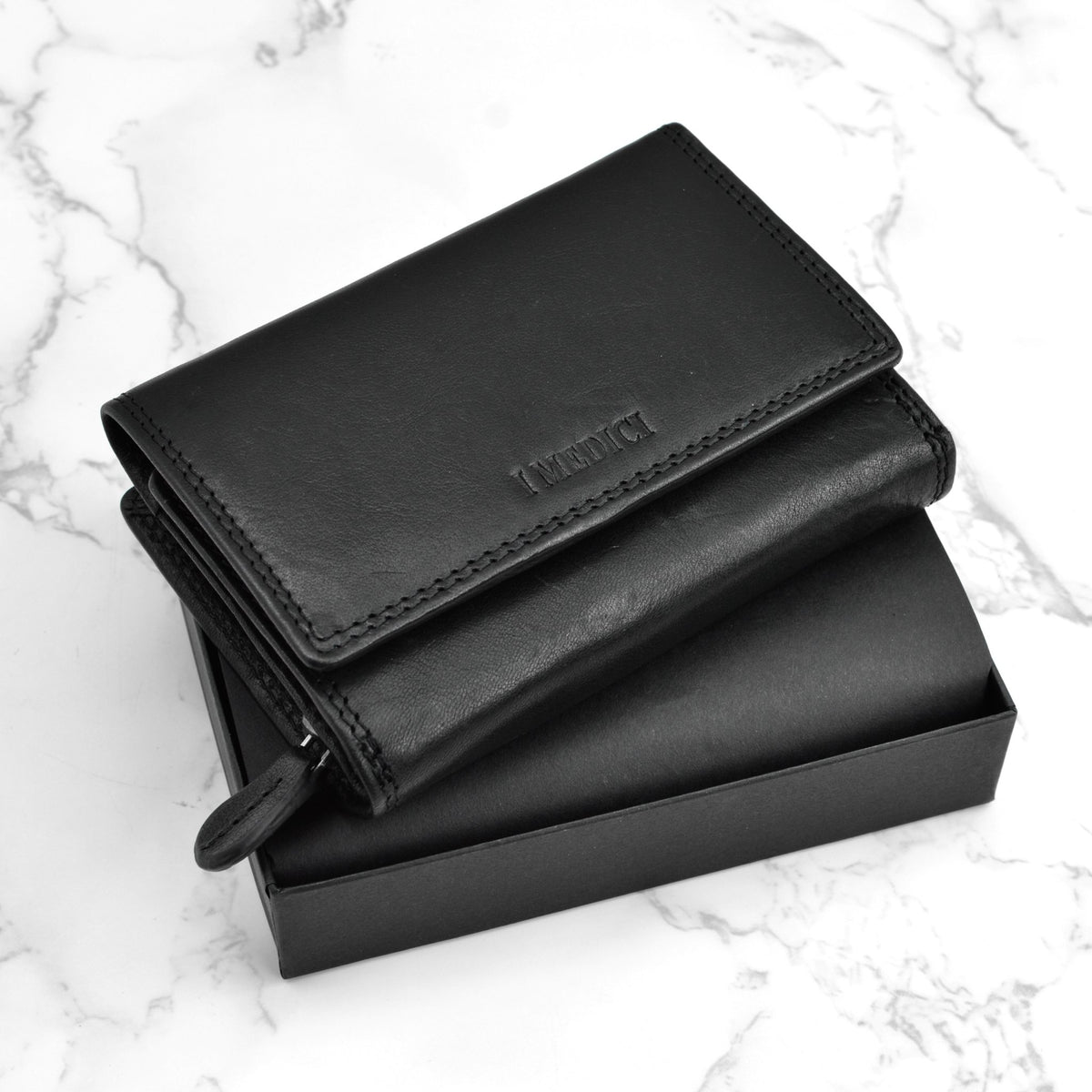 Gemma Women&#39;s Tri-fold Italian Leather Wallet - My Italian Decor