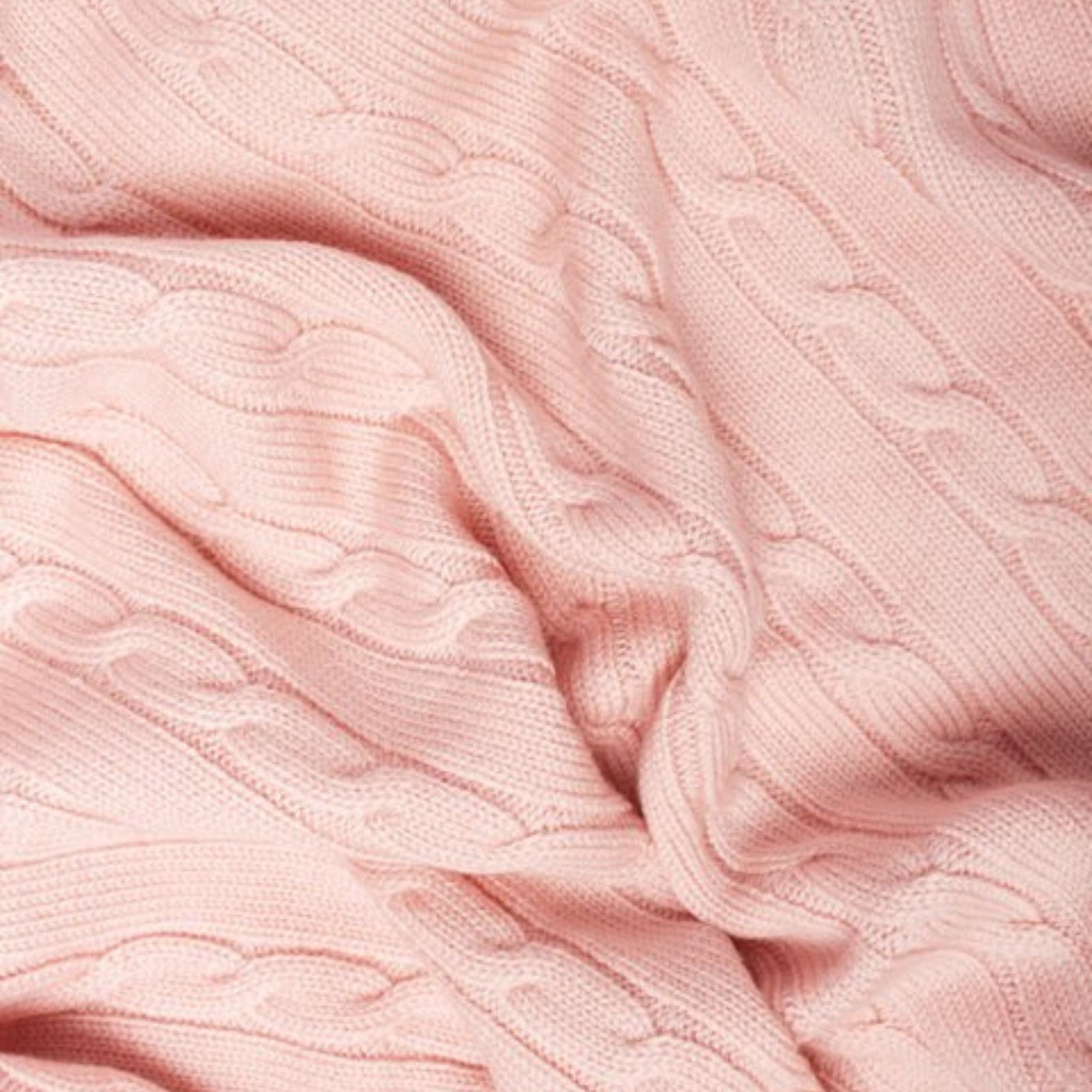 Baby Blanket - Italian Pure Merino Wool - Soft Pink - My Italian Decor