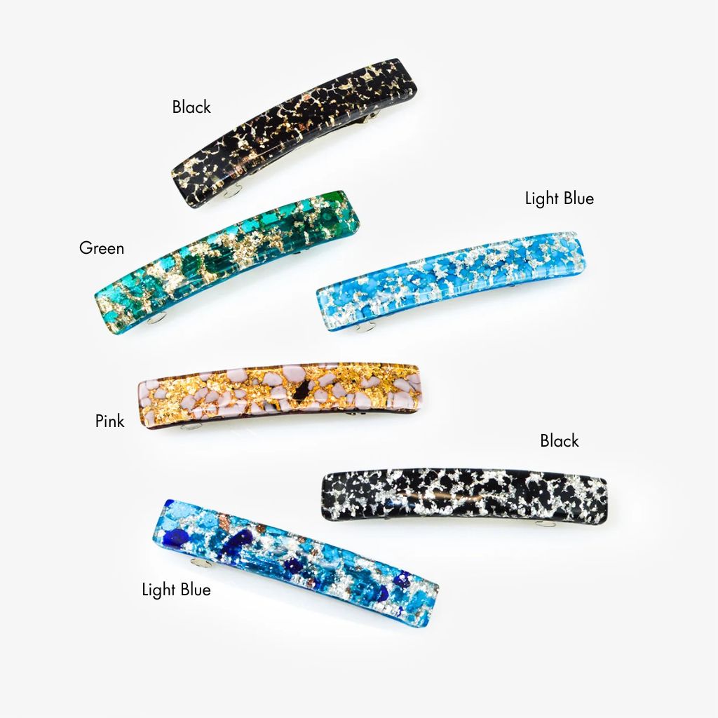 Murano Glass Hair Barrette - Hair Clip