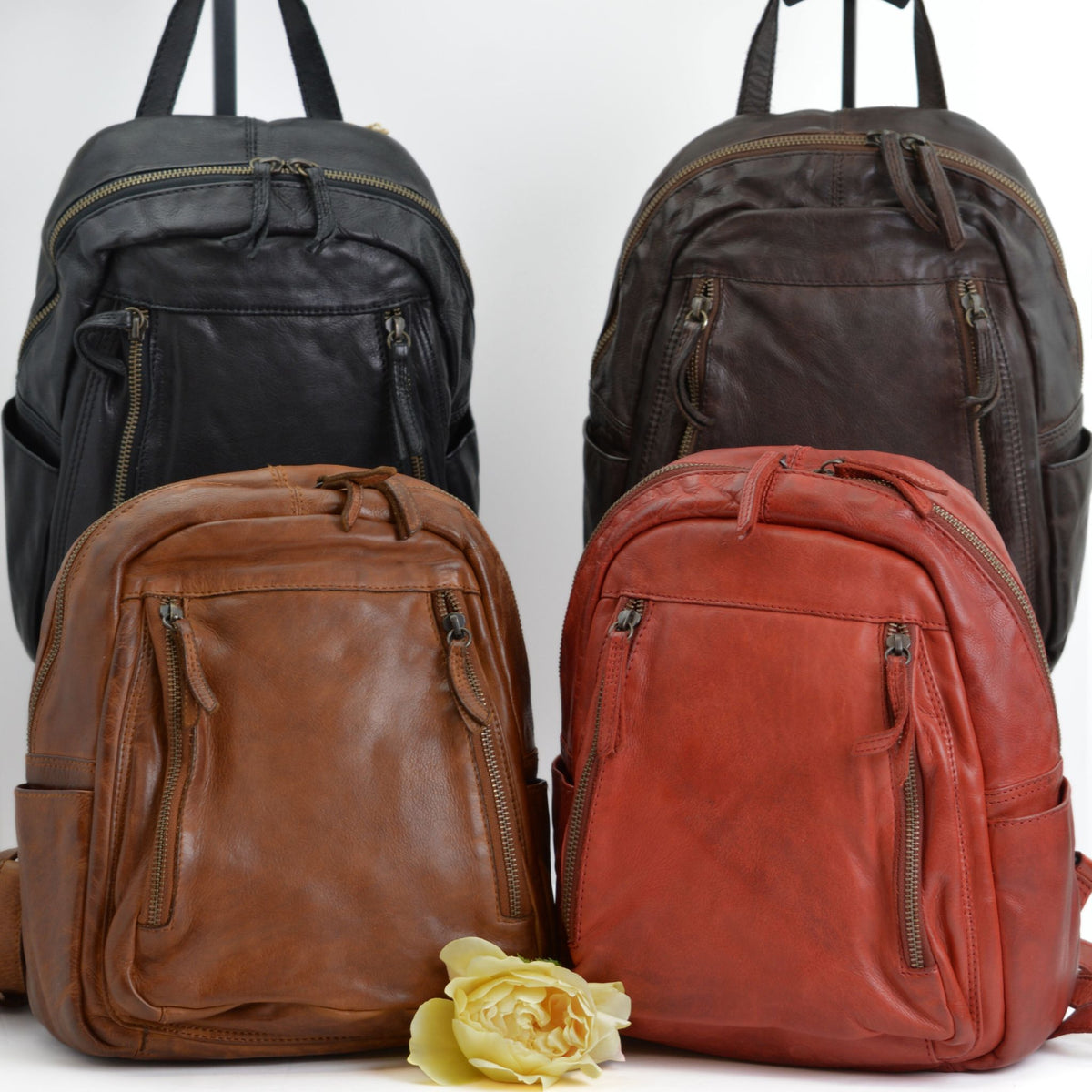 Bari Italian Leather Backpack