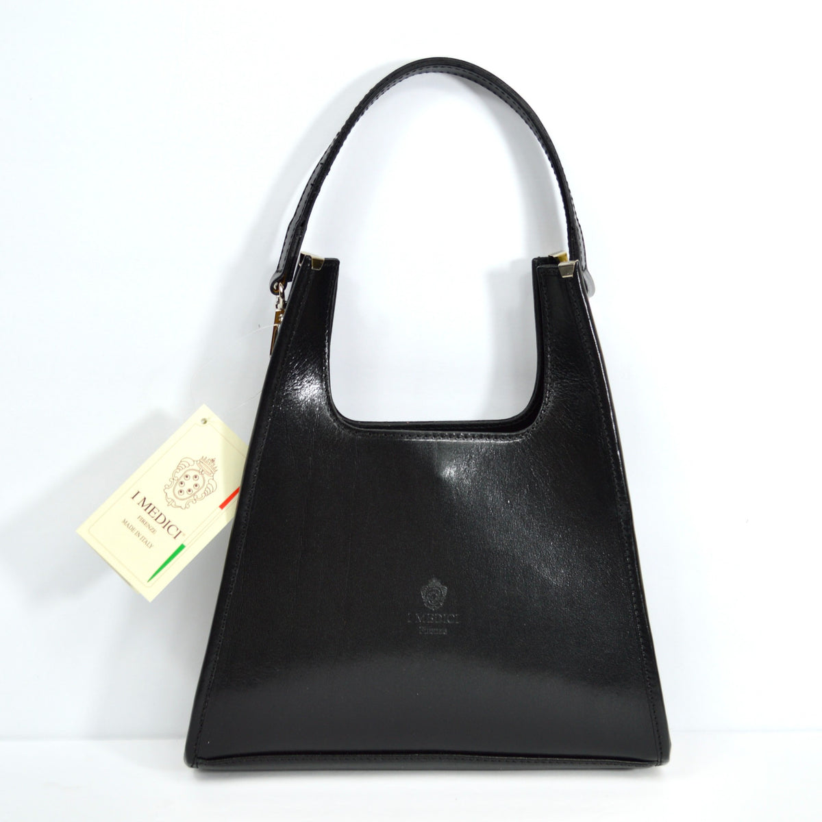 Bari Italian Leather Handbag with detachable strap, Made in Italy - My Italian Decor