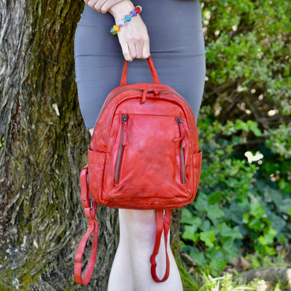 Bari Italian Leather Backpack