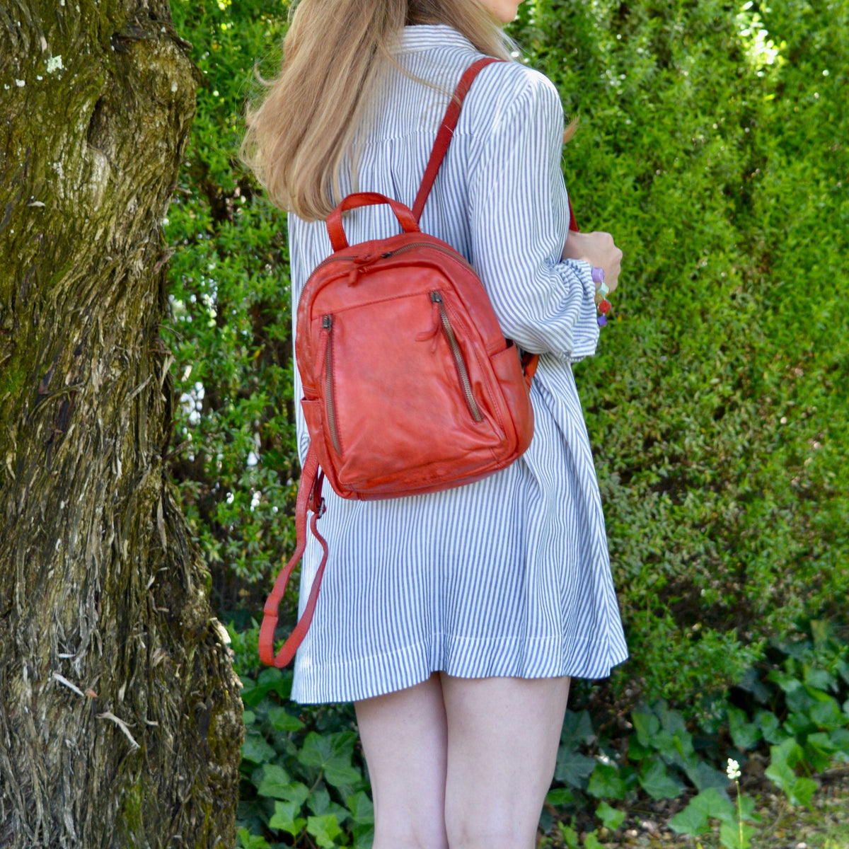 Bari Italian Leather Backpack