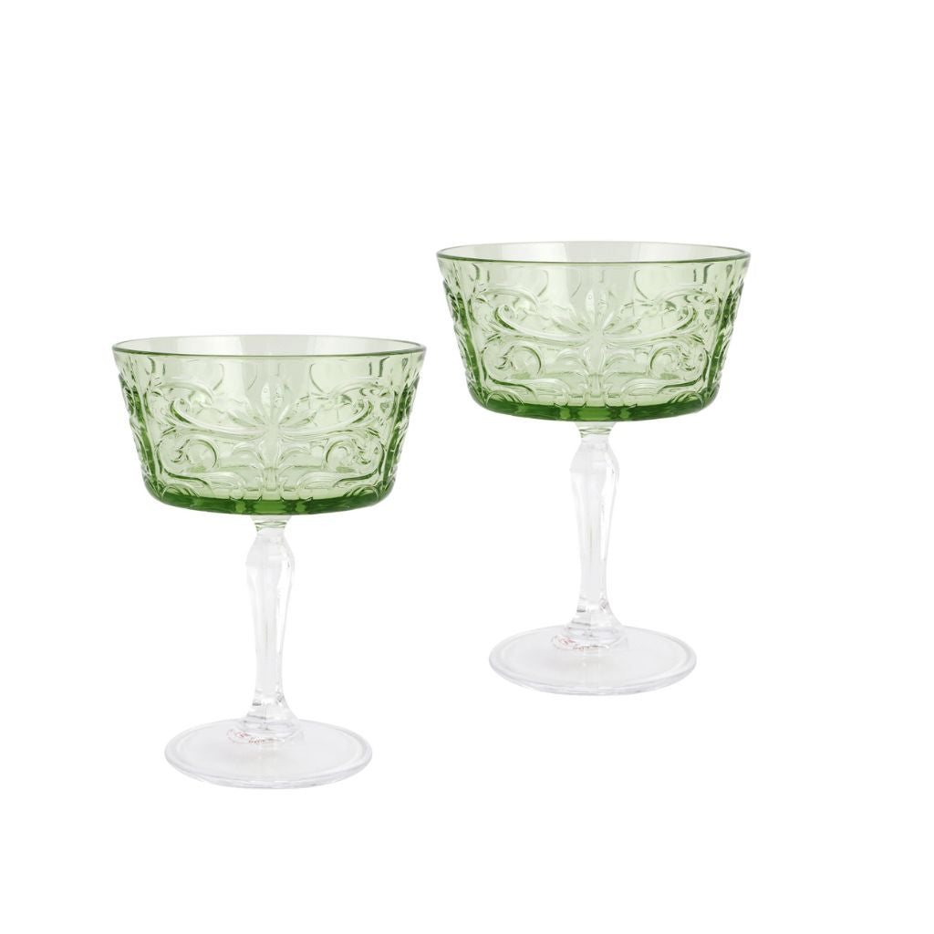 Barocco Coupe Champagne Glass, Set of 2 Glasses