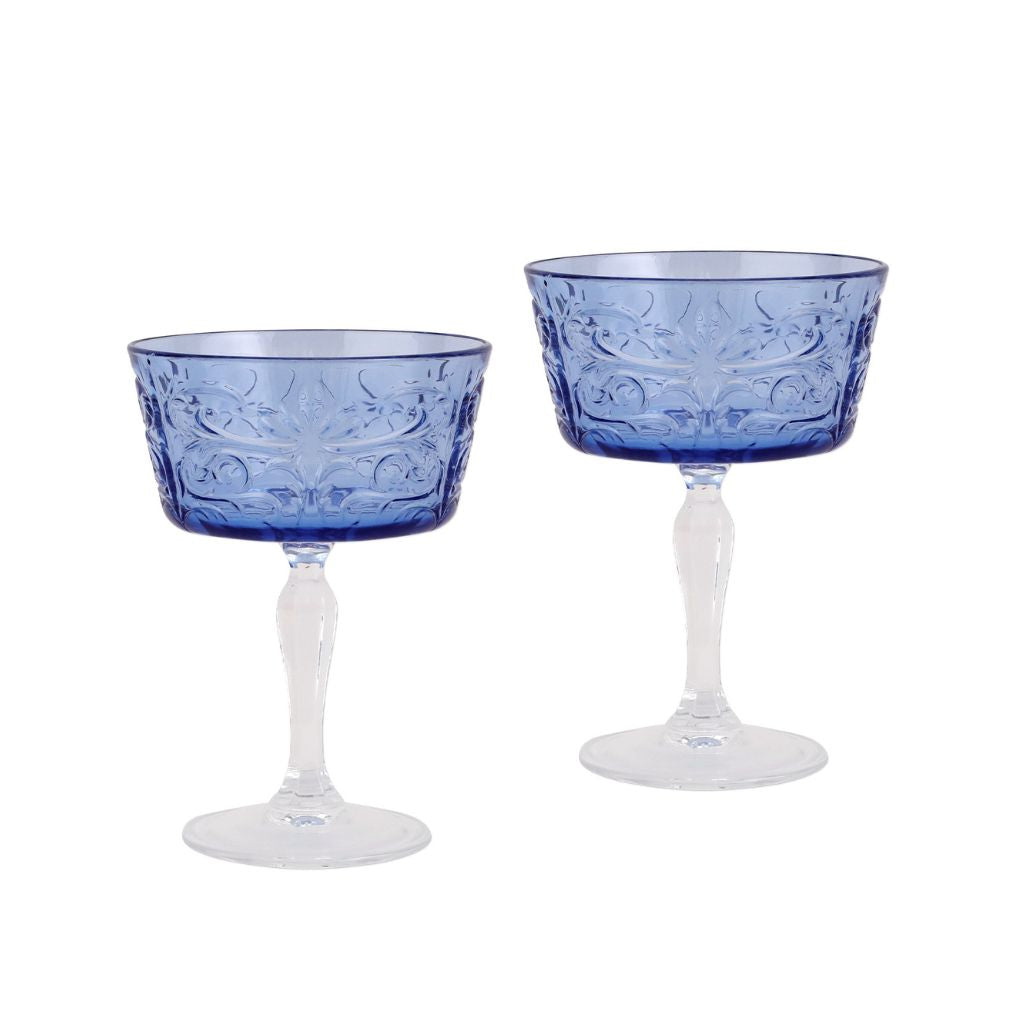 Barocco Coupe Champagne Glass, Set of 2 Glasses