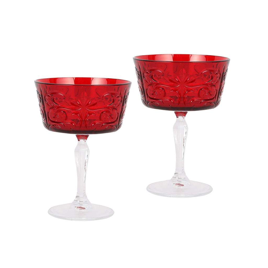 Barocco Coupe Champagne Glass, Set of 2 Glasses