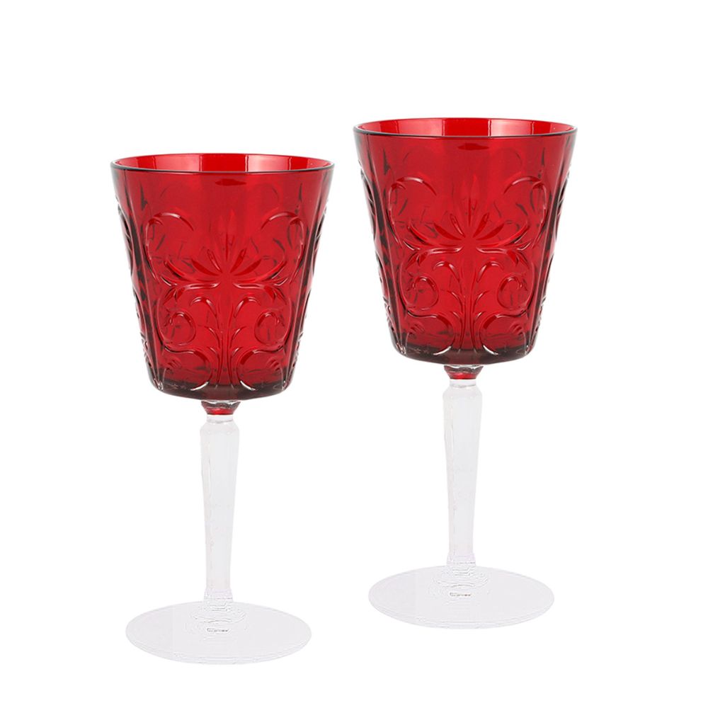 Barocco Wine Glass, Set of 2 Glasses