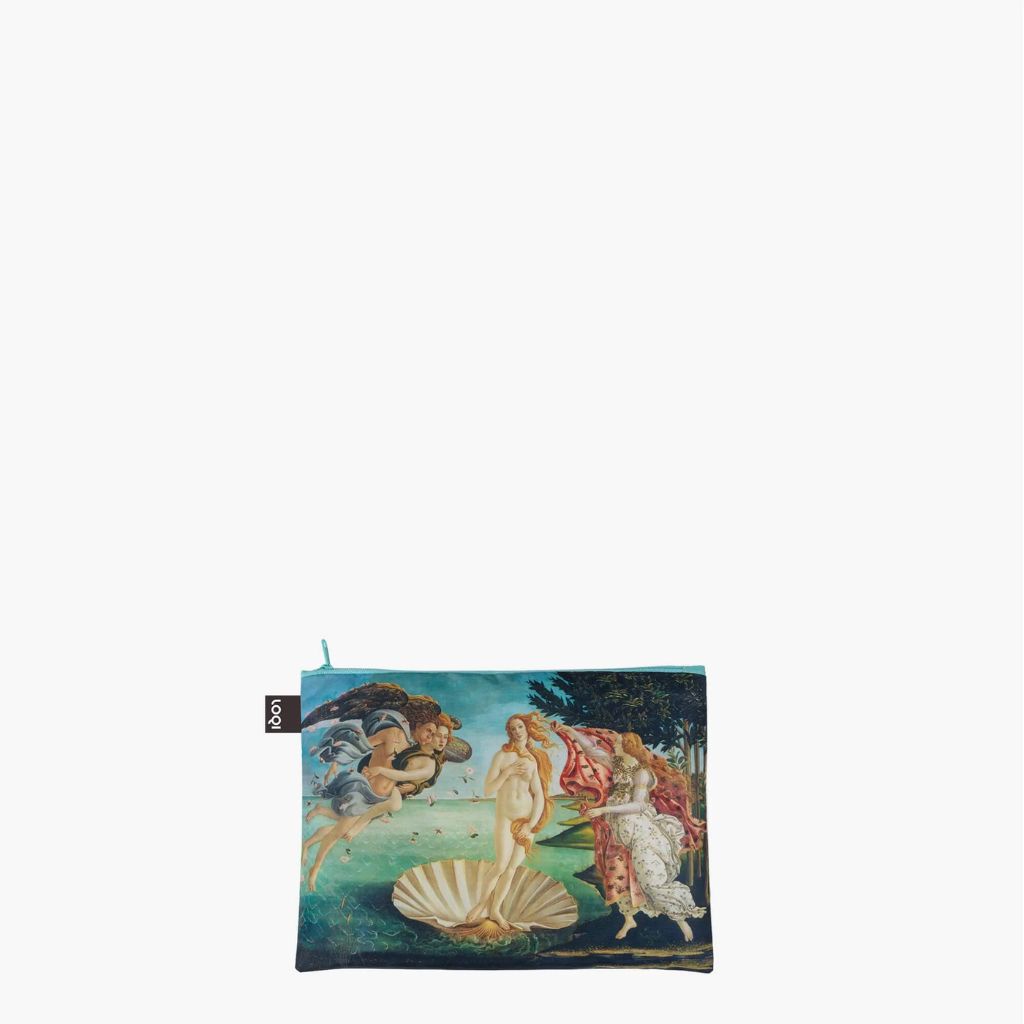 Set of 3 Zipper Pocket Bags - Michelangelo, Bottecelli, Da Vinci Zip Pockets