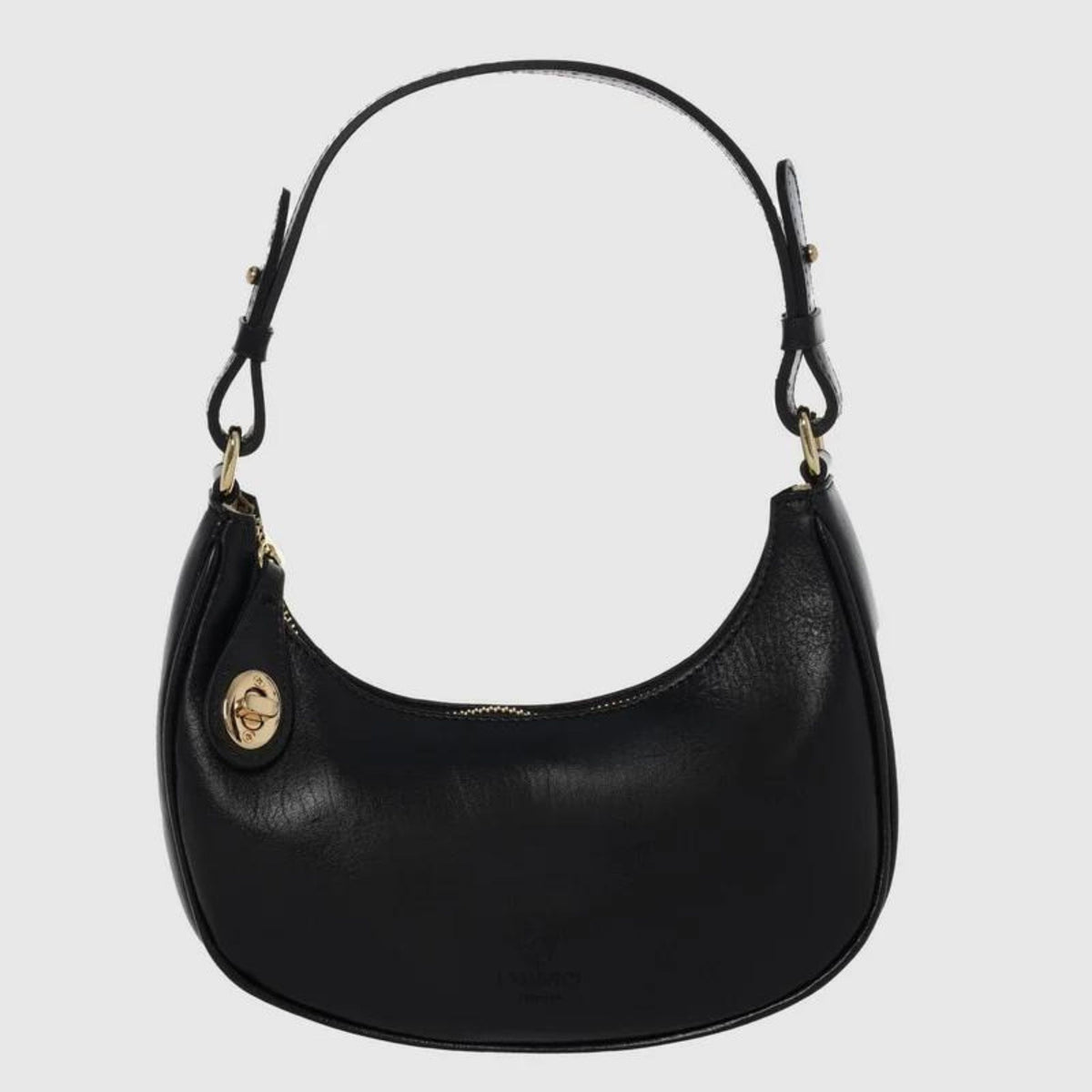 Flavia Italian Leather Small Shoulder Bag, Made in Italy