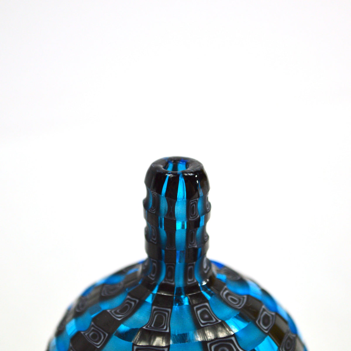Murano Glass Millefiori Petite Decorative Bottles - Set of 3, Blue - My Italian Decor
