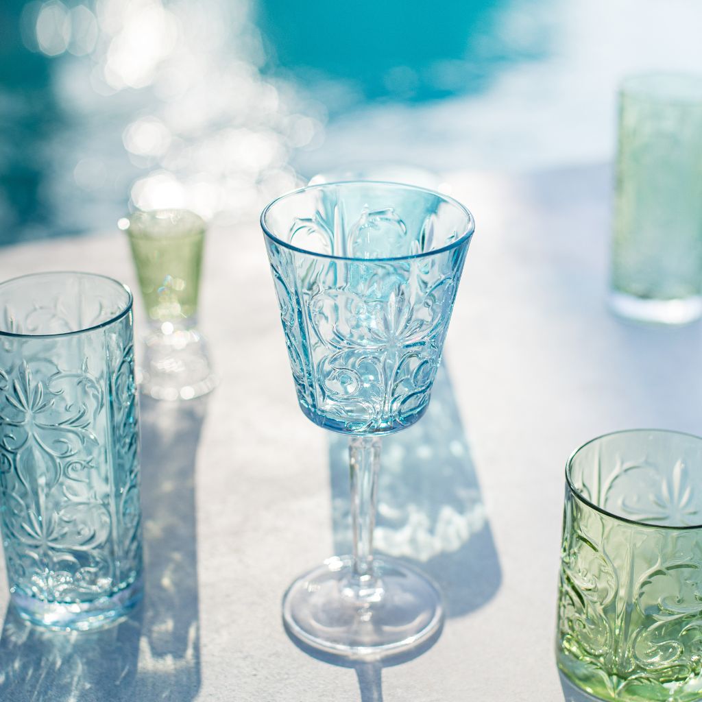 Barocco Wine Glass, Set of 2 Glasses - My Italian Decor