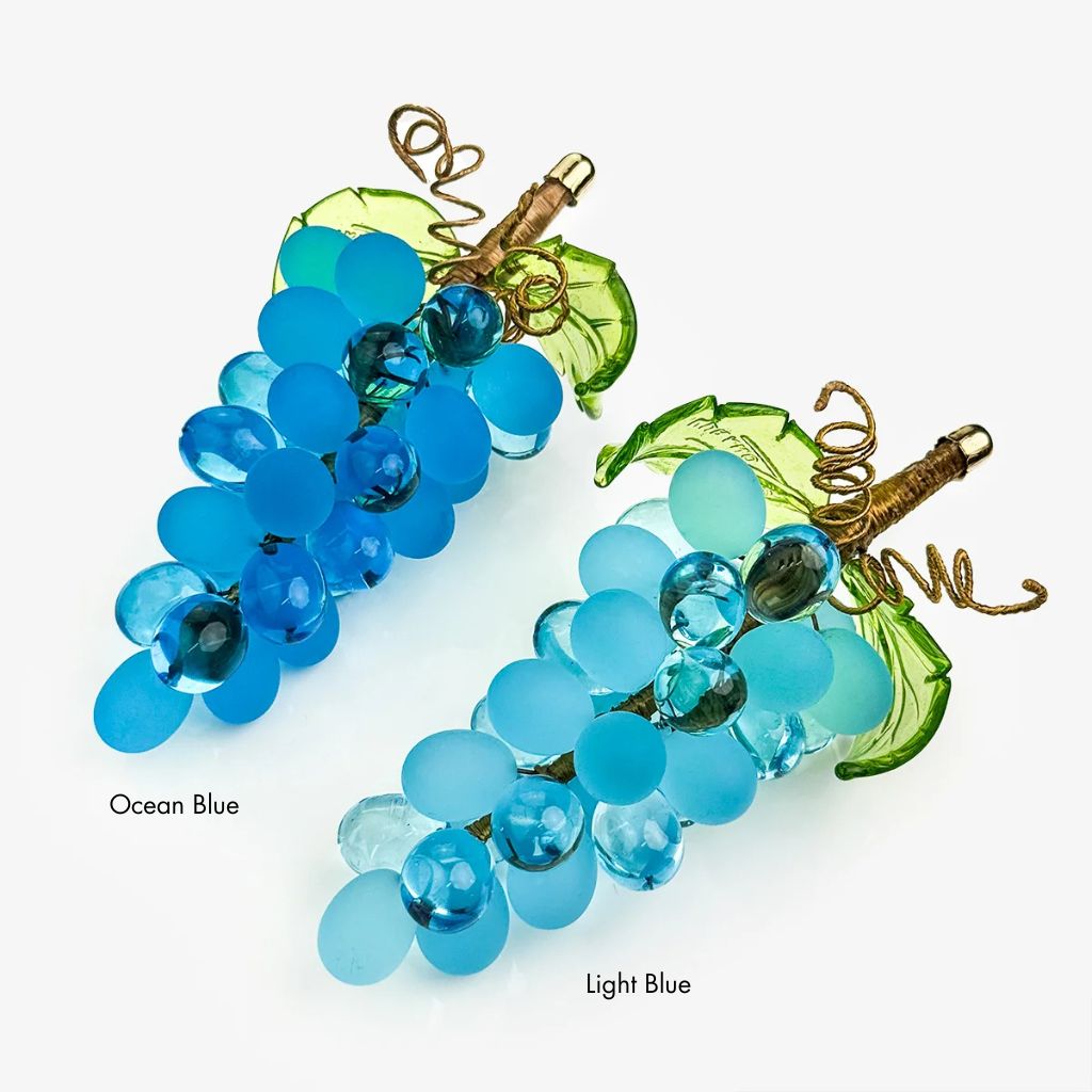 Murano Glass Grape Cluster, Large, Made in Italy