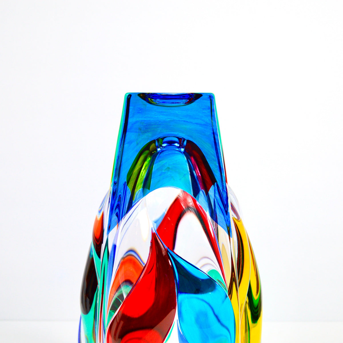 Jazz Vase, Hand Painted Italian Crystal, Made in Italy - My Italian Decor