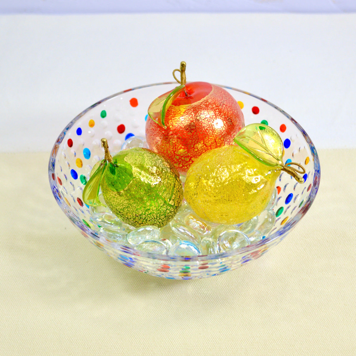 Murano Glass Citrus Bundle, Lemon, Lime and Orange - My Italian Decor