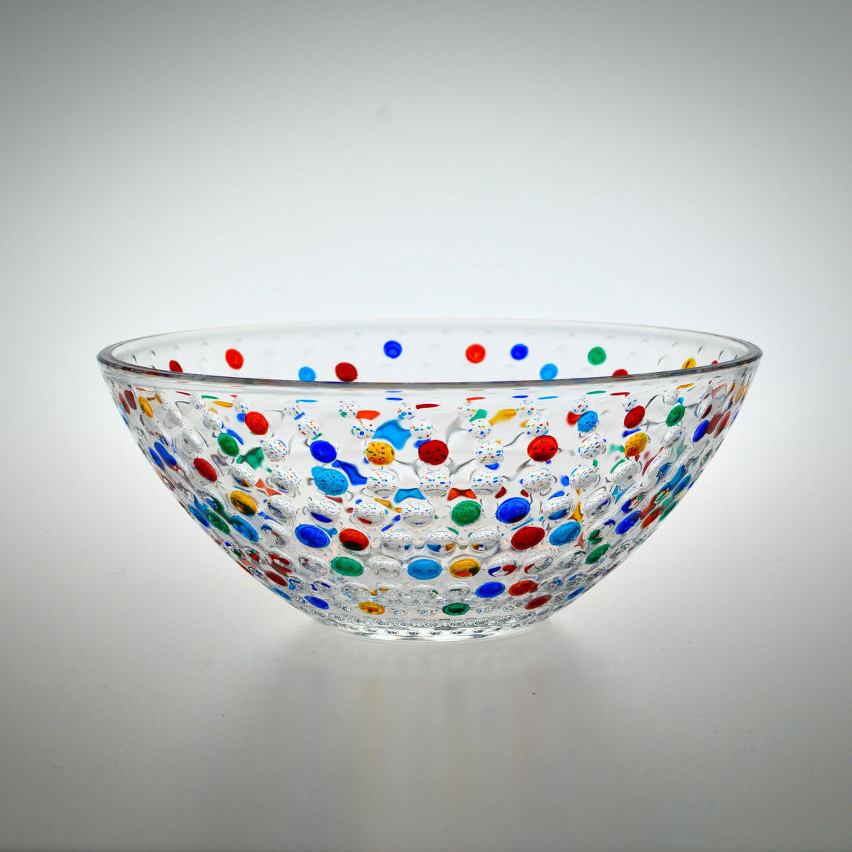 Bubbles Glass Bowl, Medium, Hand-painted in Italy - My Italian Decor