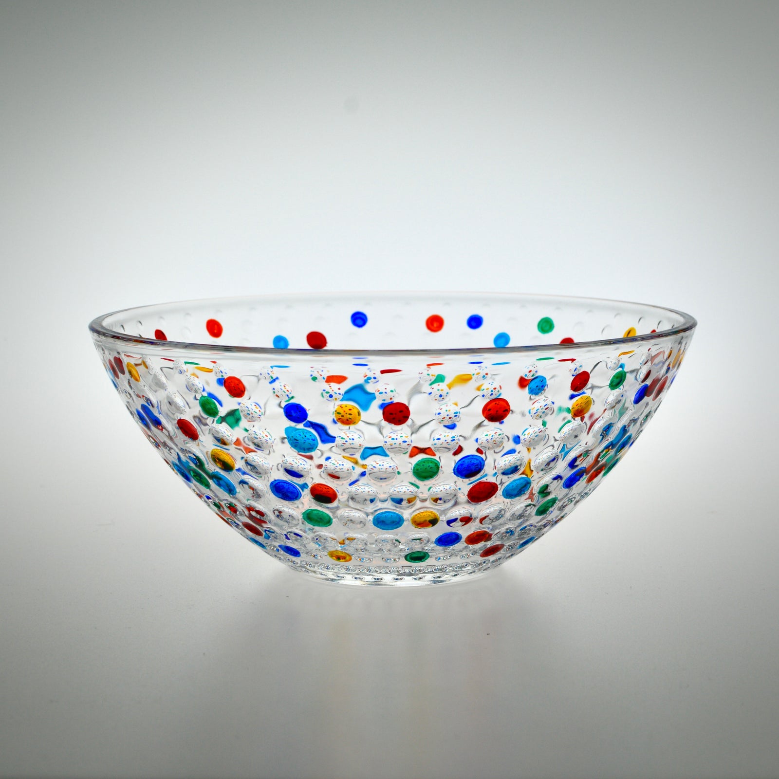 Bubbles Glass Bowl, Medium, Hand-painted in Italy - My Italian Decor