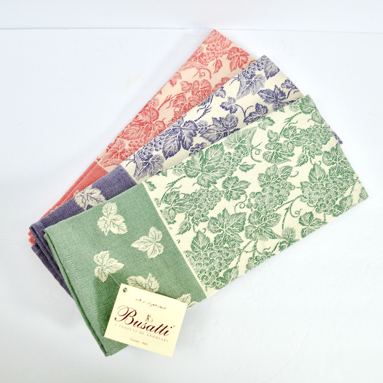 Busatti Uva Kitchen Towel, Assorted Colors, Made in Italy - My Italian Decor
