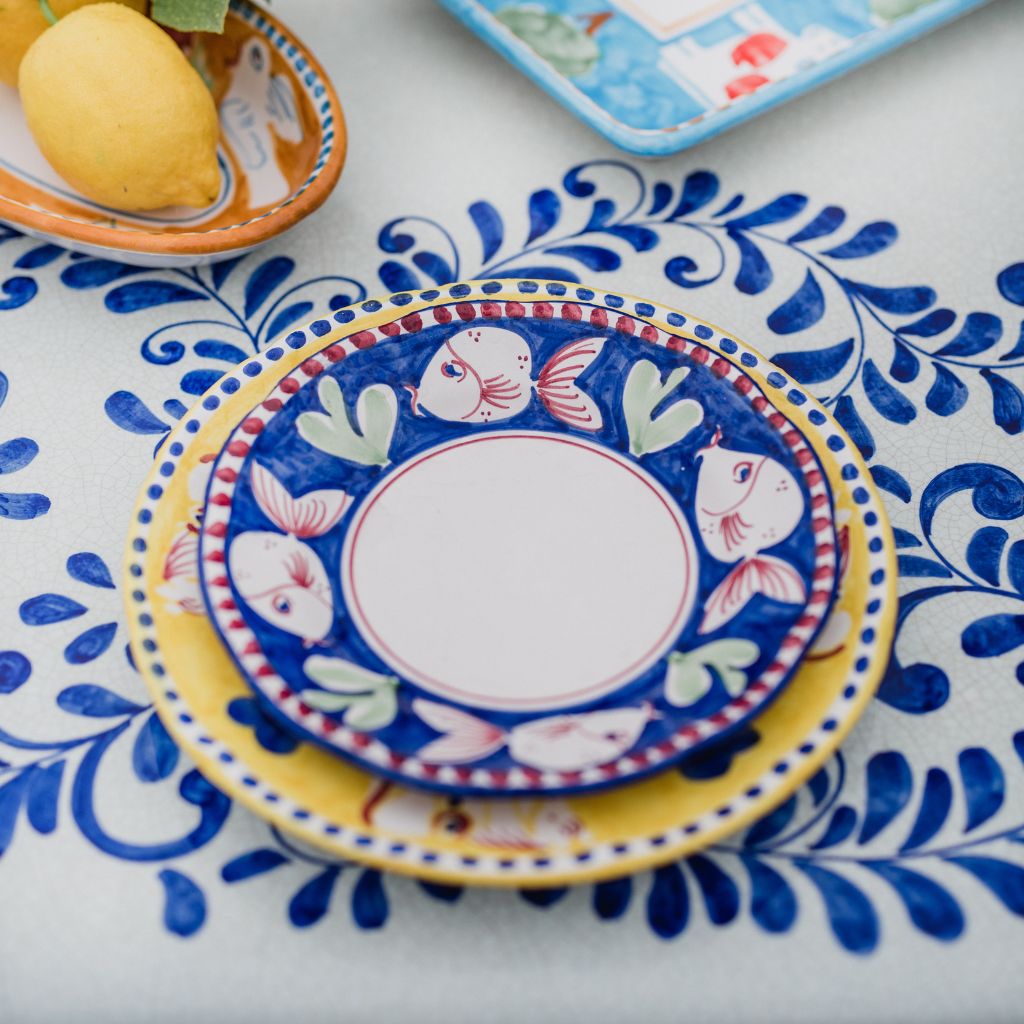 Campagna Dinner Plates, Hand Painted Tuscan Ceramics