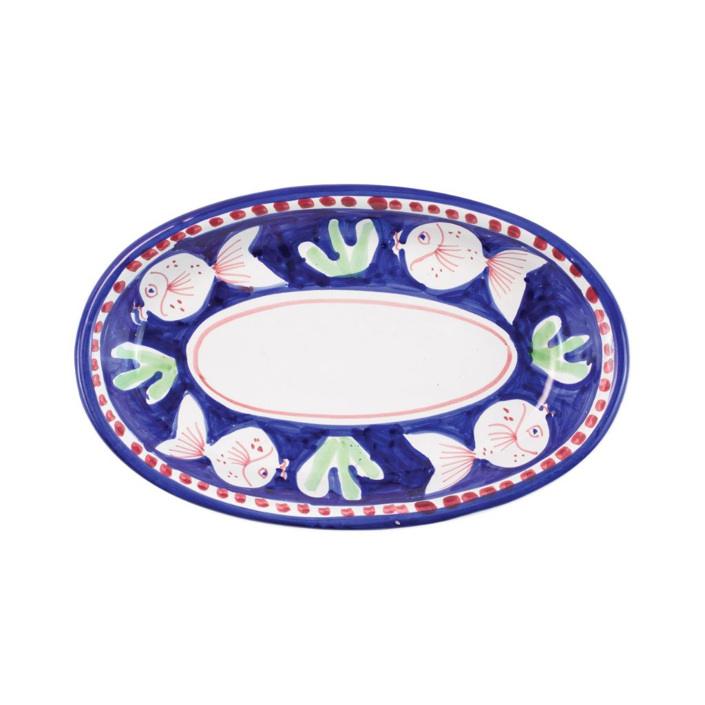 Campagna Small Oval Tray, Hand Painted Tuscan Ceramics