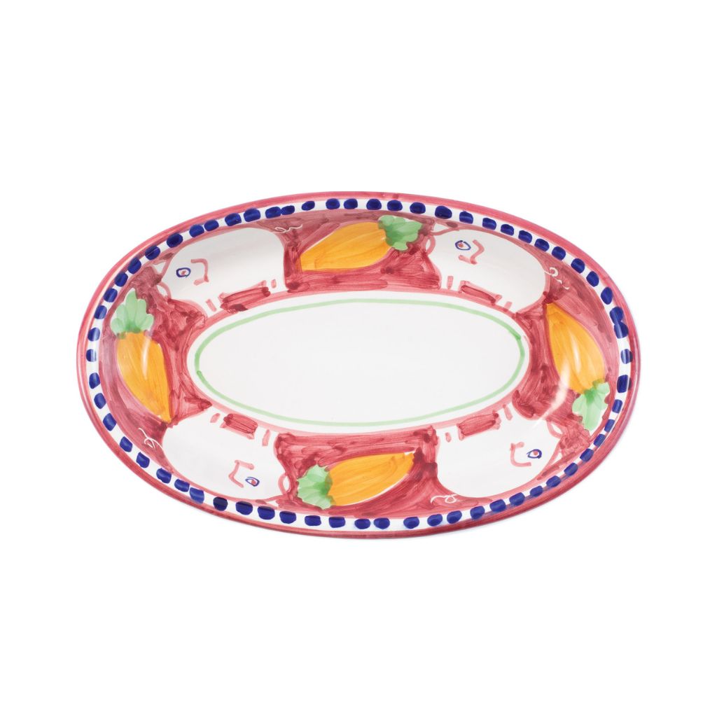 Campagna Small Oval Tray, Hand Painted Tuscan Ceramics