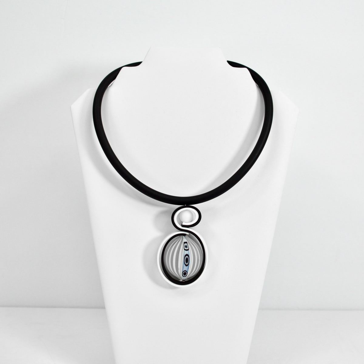 Campanella Statement Necklace, Murano Glass Bead - My Italian Decor