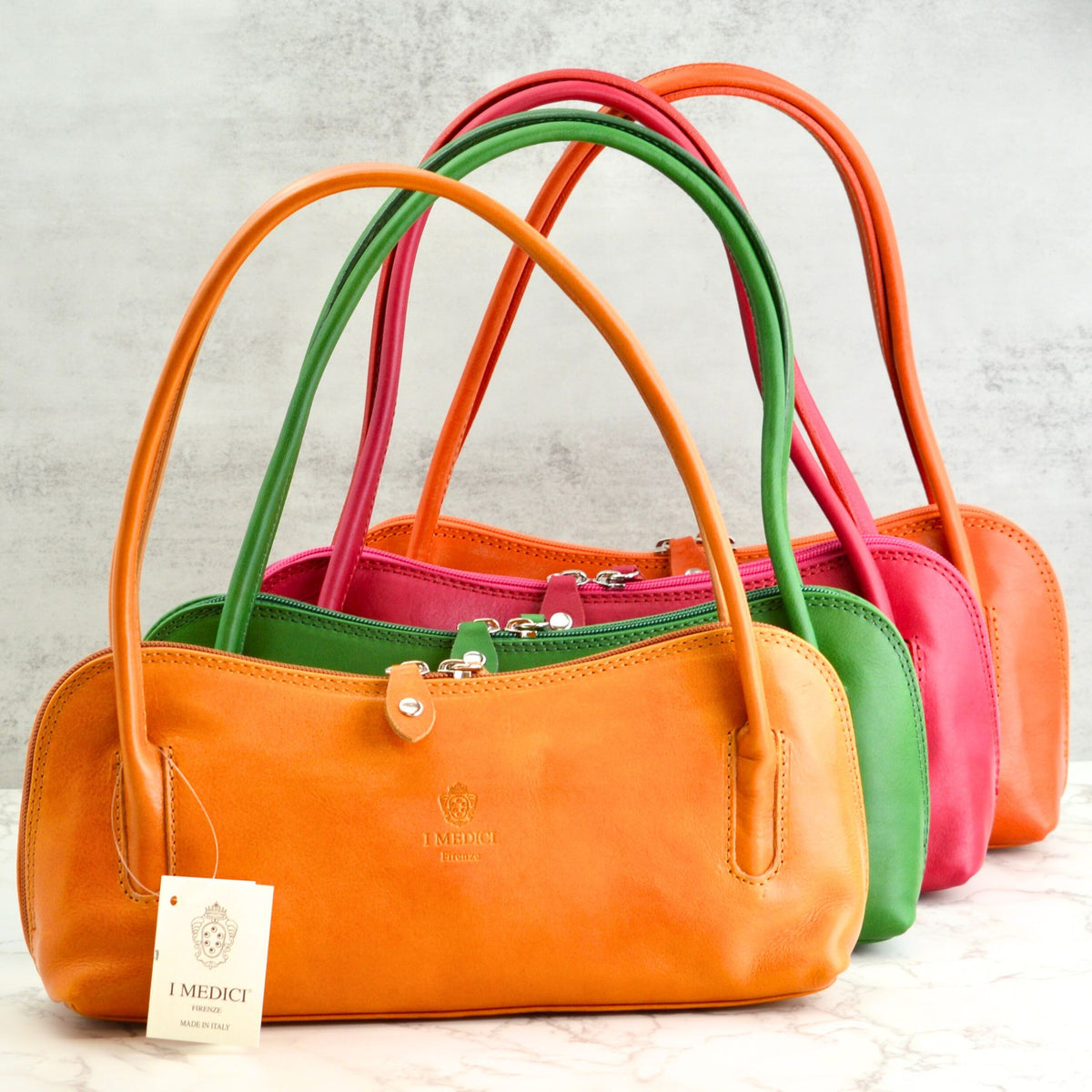 Carina Shoulder Bag, Italian Leather - My Italian Decor