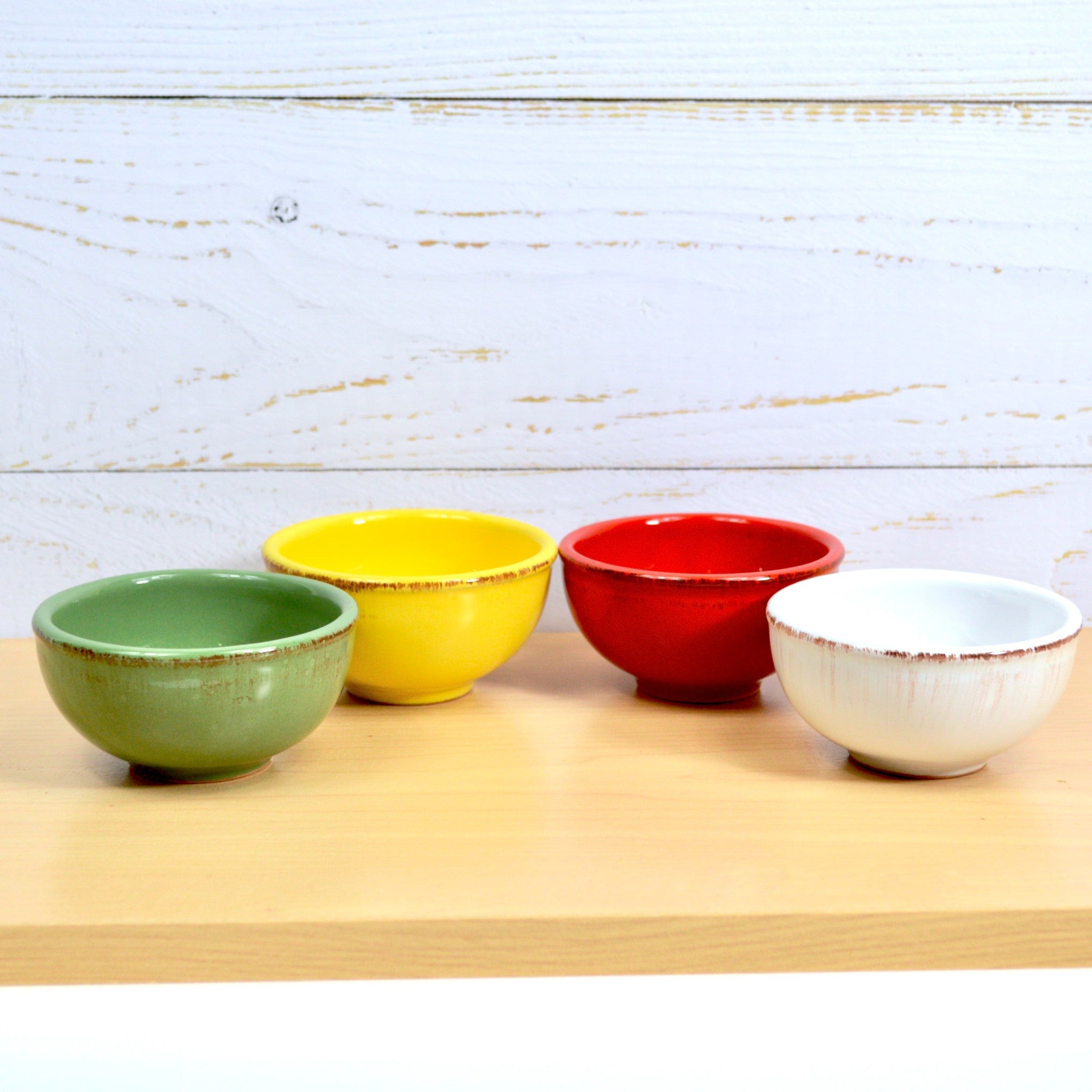 Tuscan Ceramic Dipping Bowls, Set of 4, Made in Italy