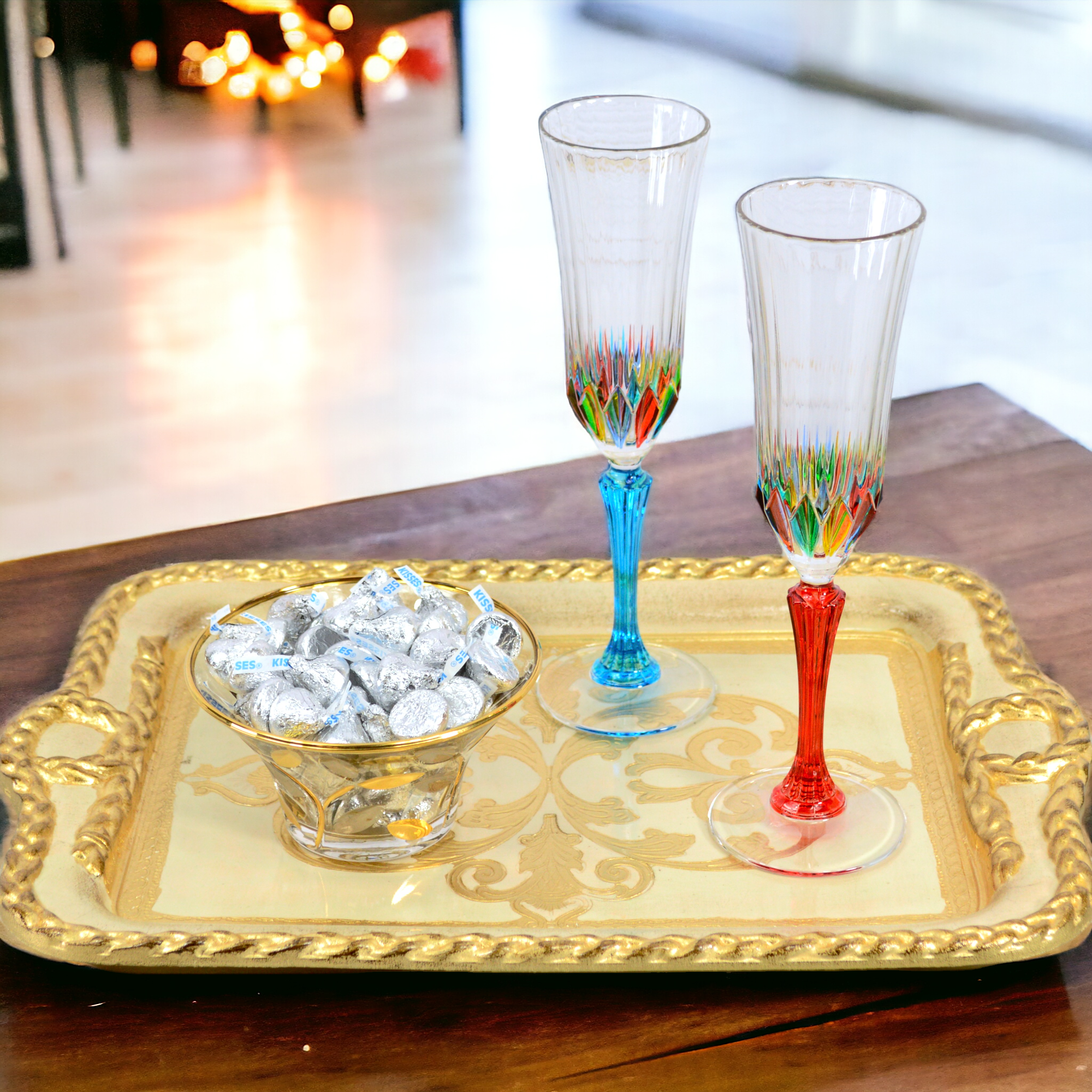 Champagne slipper outlet glasses