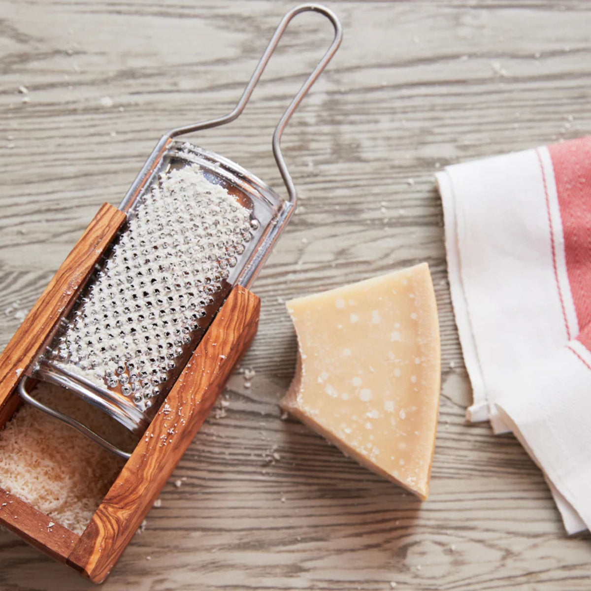 Olivewood Parmesan Cheese Box Grater - Made in Italy - My Italian Decor