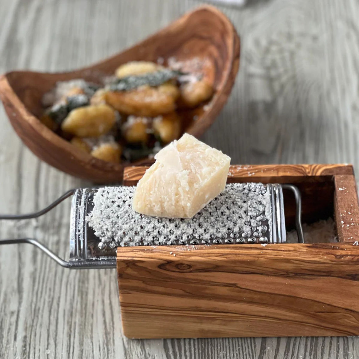 Olivewood Parmesan Cheese Box Grater - Made in Italy - My Italian Decor