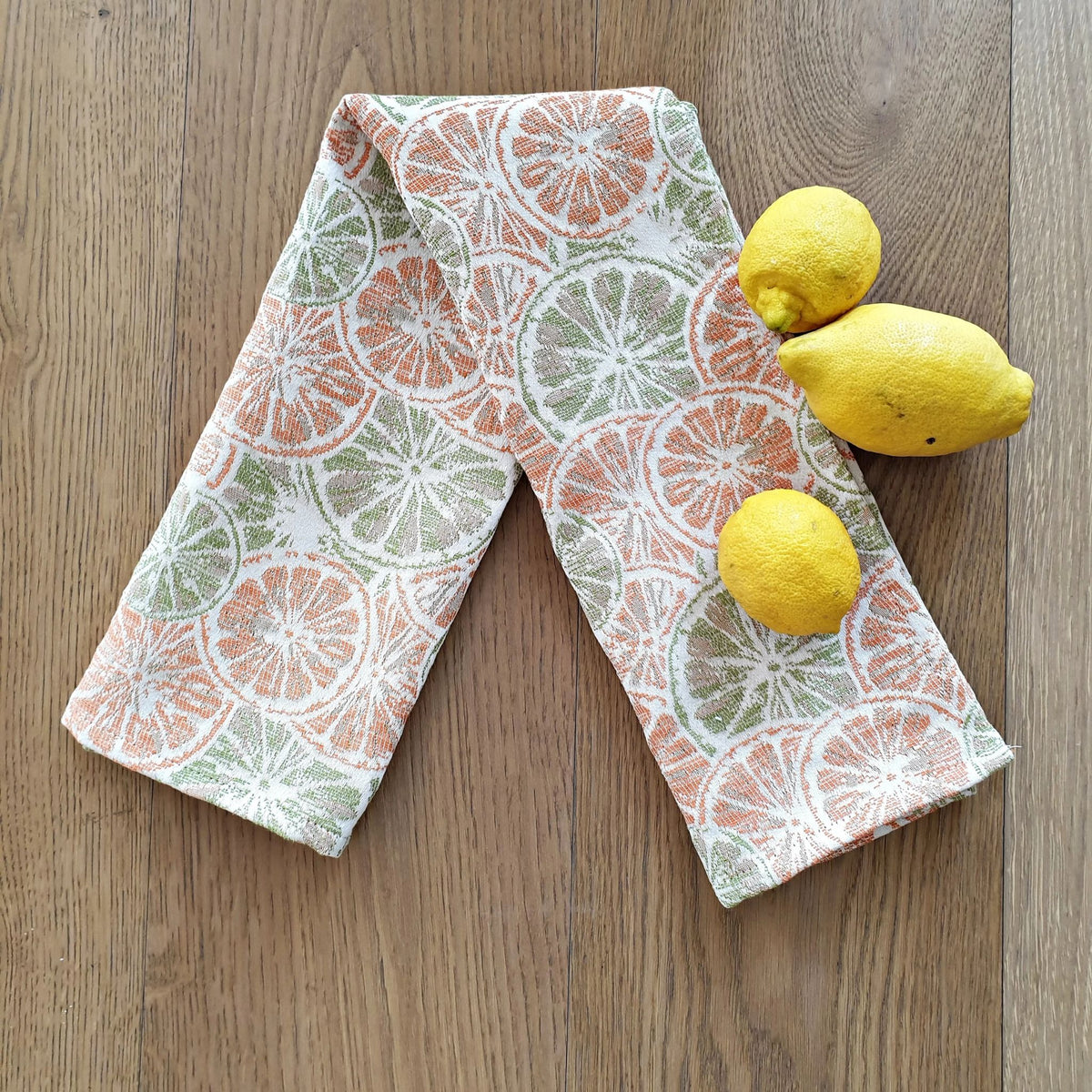 Busatti Citrus Fruit Kitchen Towel, Made in Italy