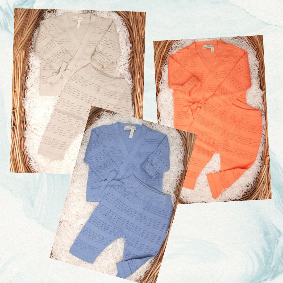 2 pc Baby Top &amp; Pants Set - 100% Organic Cotton - Made in Italy - My Italian Decor