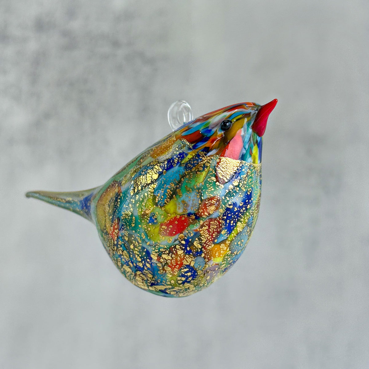Murano Glass Hand Blown Italian Hanging Chirpie Bird