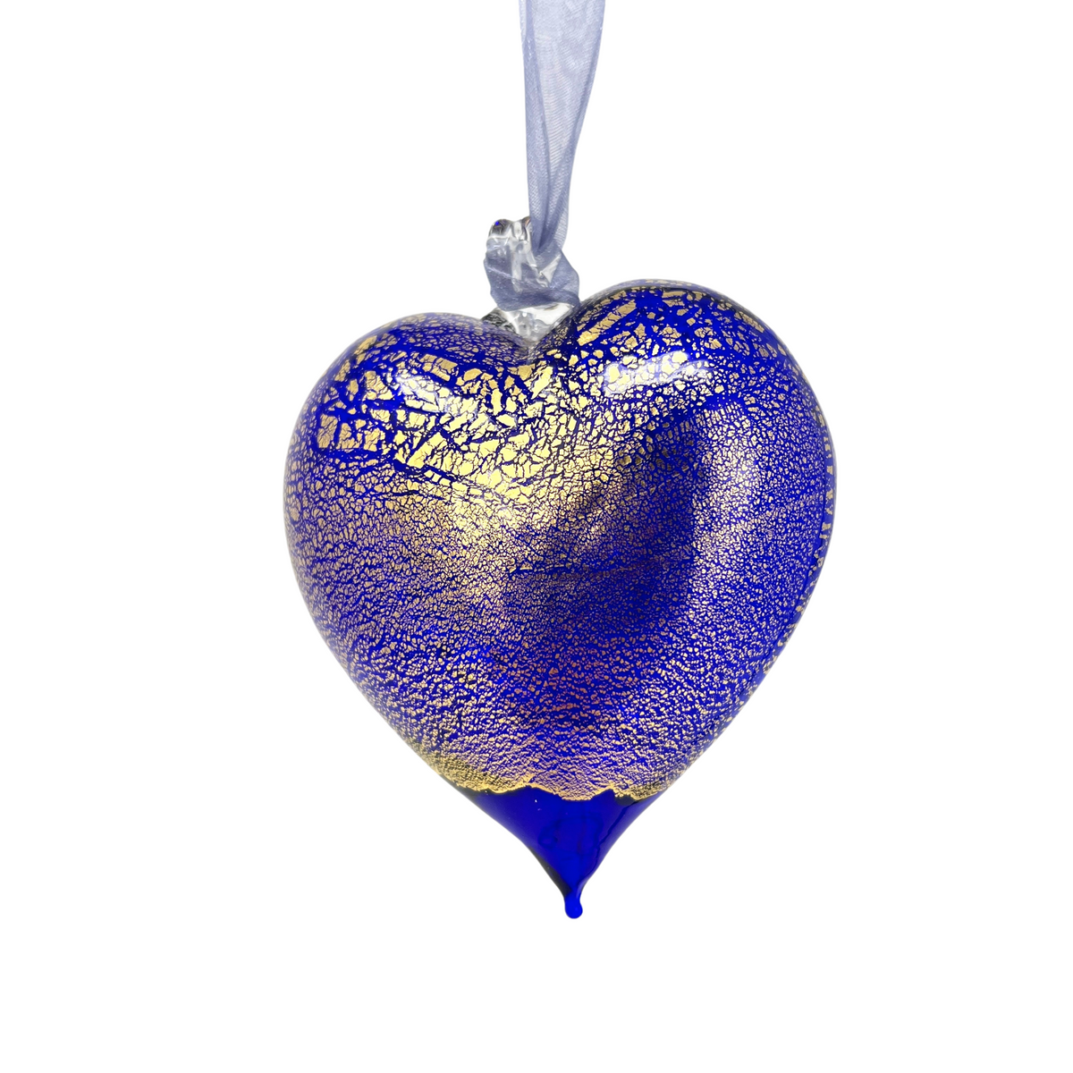 Murano Glass Heart Hanging Ornament, Multiple Colors - My Italian Decor