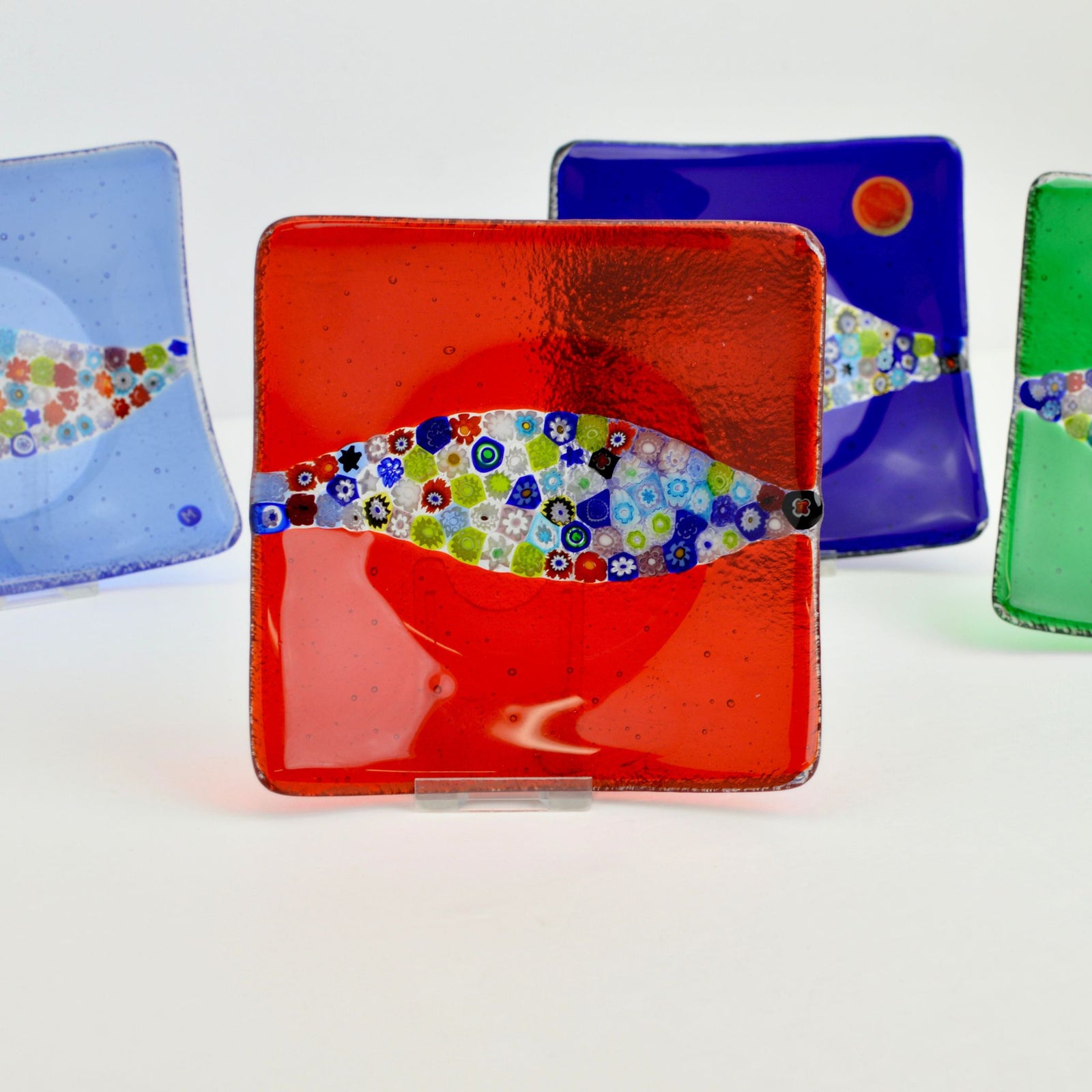 Murano Glass Millefiori Catch-all 6 inch Collina Dish - Color Options - My Italian Decor