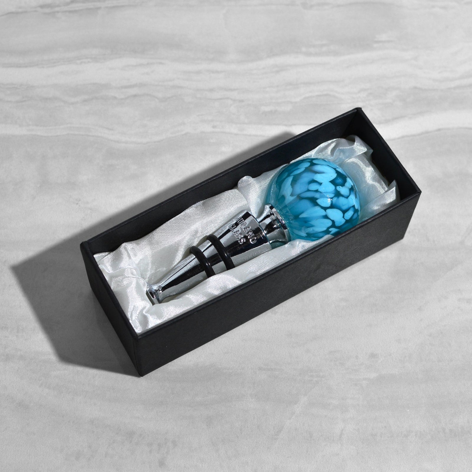 Murano Glass Confetti Wine Stopper by MyItalianDecor, colorful glass bottle stopper for preserving wine.