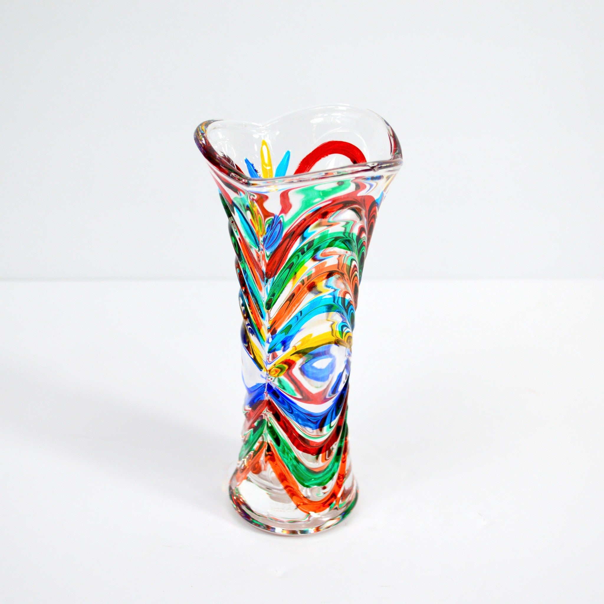 【carda】Ersia Handle Point Object Vase 3 colors 3D Puzzle Vase Unique Flower Vase Made by 160 Curved Plastic