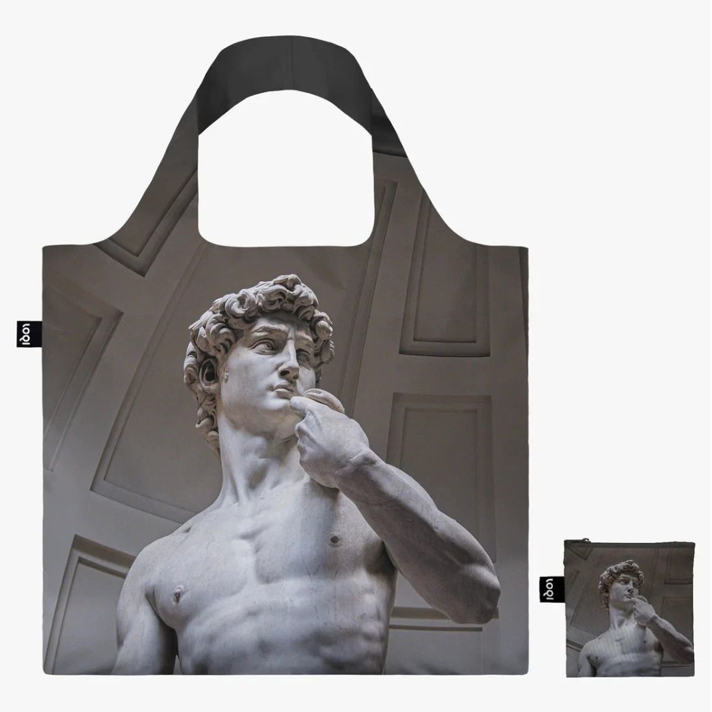 Recycled Italian artists tote bag by My Italian Decor, lightweight, compact handbag with artistic design showcasing eco-friendly materials.