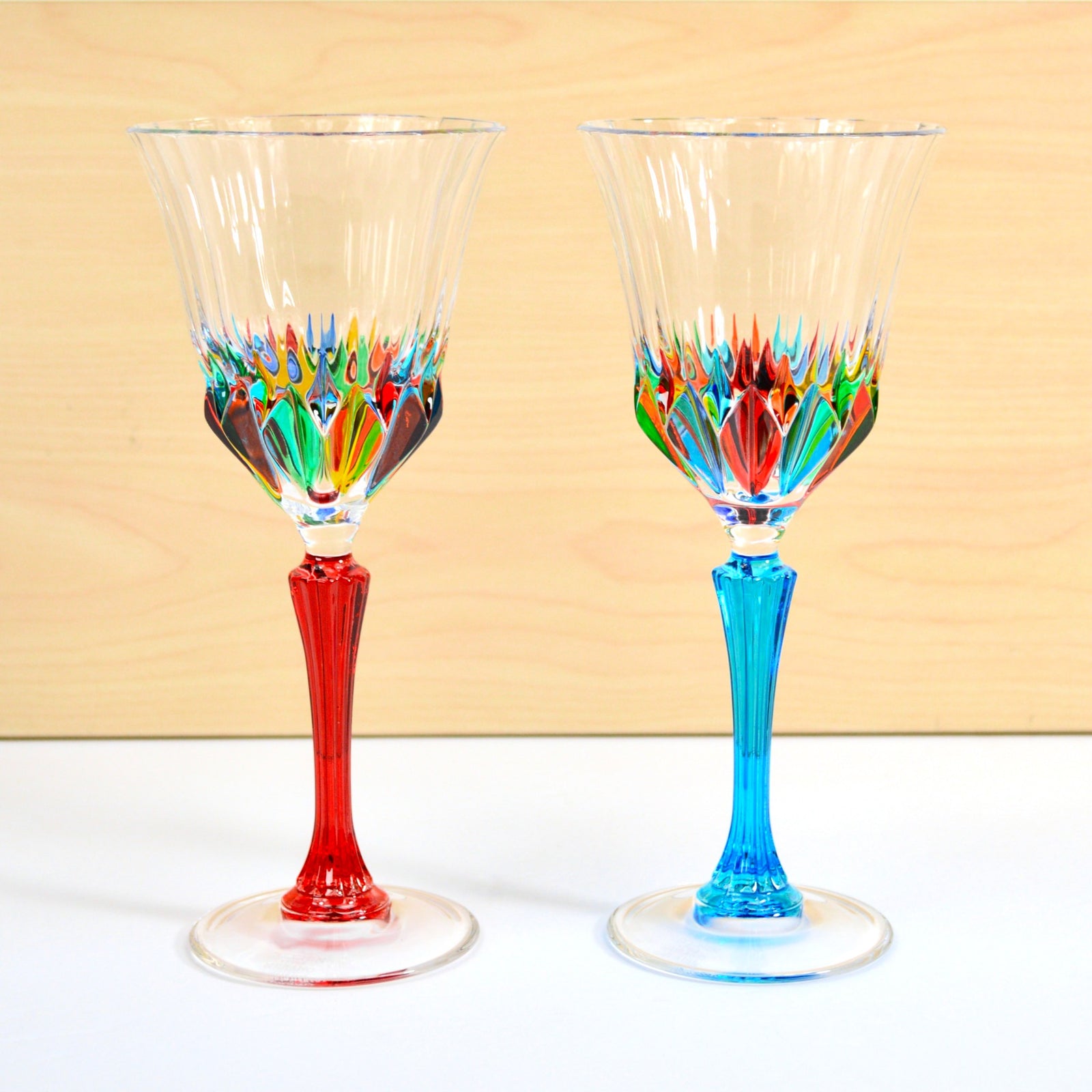 Italian Crystal Empress Short Drinking Glasses, Set of 2, Made in Ital