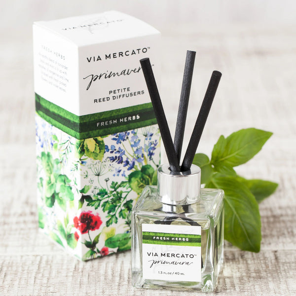 Via Mercato Seasonal Reed Diffusers, Made in Italy